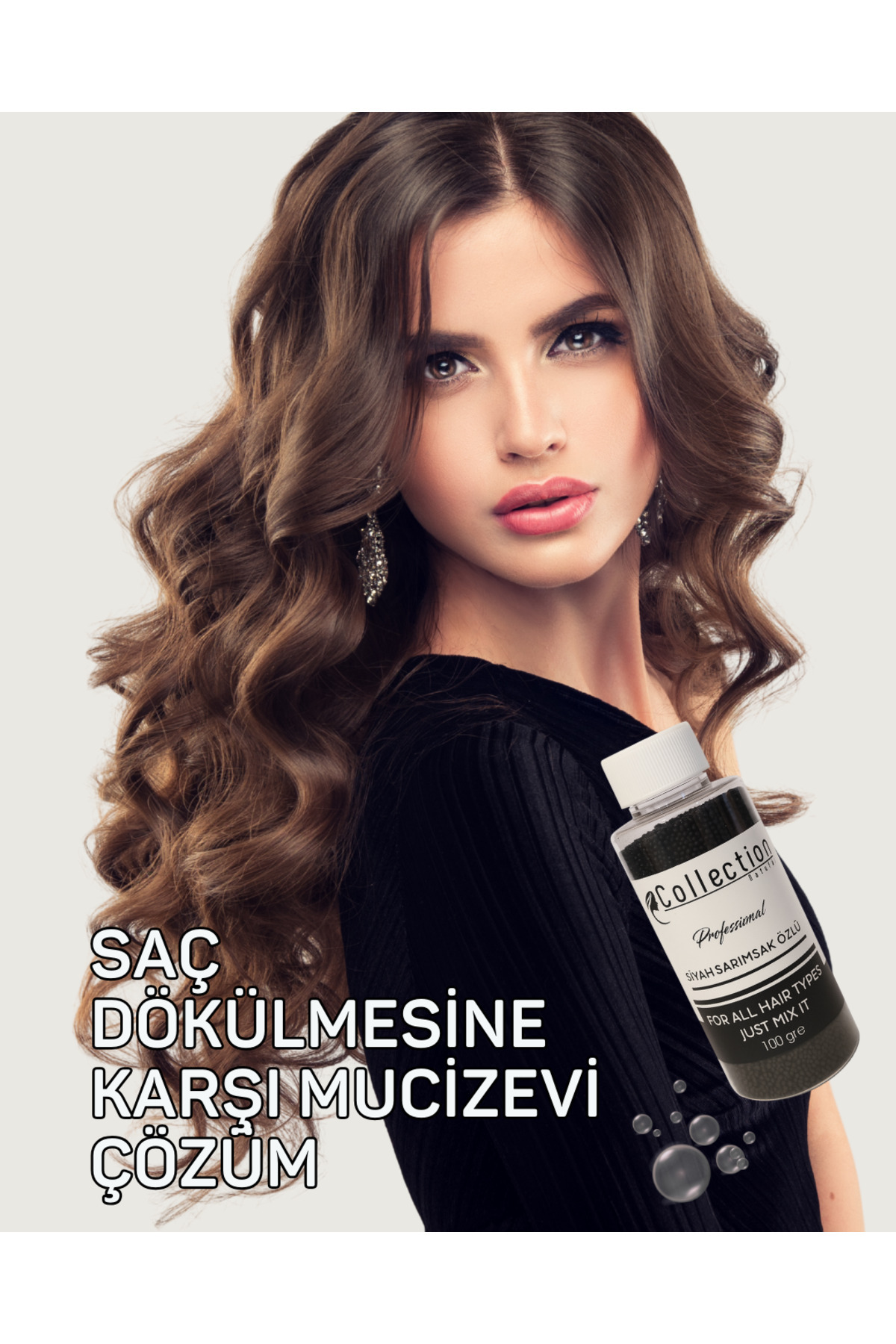 collection natural Saç Bakım Proteini / Siyah Sarımsak Özlü Profesyonel Bakım 100gr