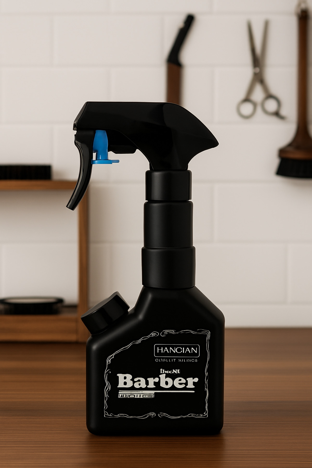 Berber Kuaför Saç Islatma Şişesi 500 ml Geniş Alanlı Sis Püskürtme 722160 — مشکی 7430000722158 — تصویر 2 از 3