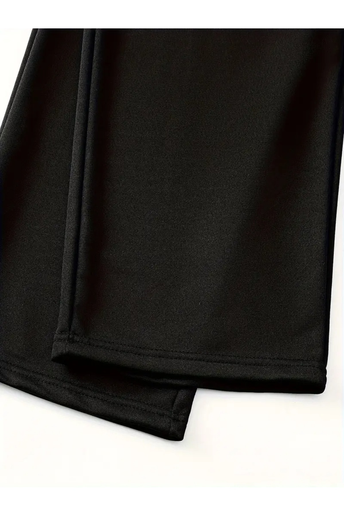 RİNNEAS  Kadın Siyah Büyük Beden Baggy Bol Kesim Pantolon ALTI Esnek Rahat Kumaş Eşofman Altı ŞAH MODAhjn - Görsel 5