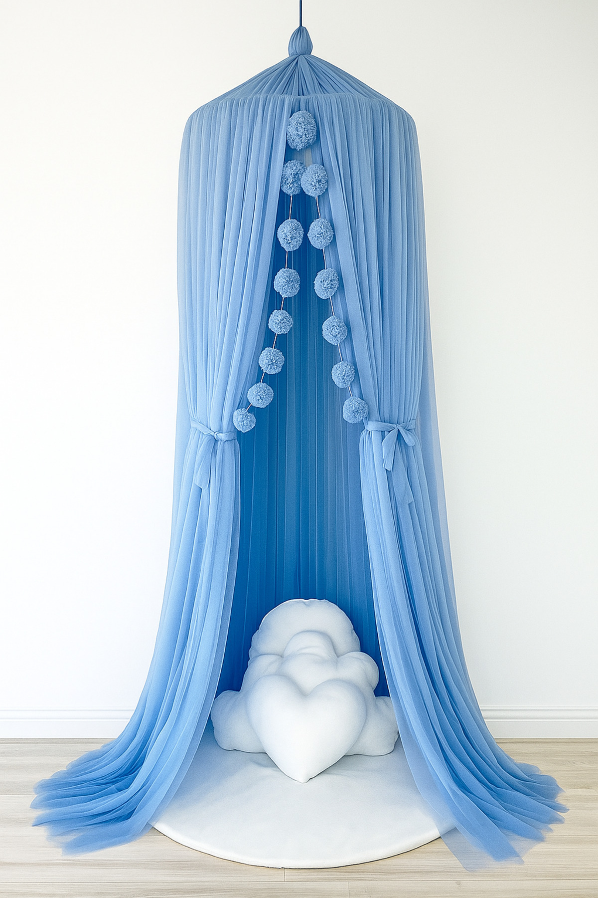 Bila Baby STQUEEN PREMİUM MAVİ TÜL CİBİNLİK SİNEKLİK GÖLGELİK