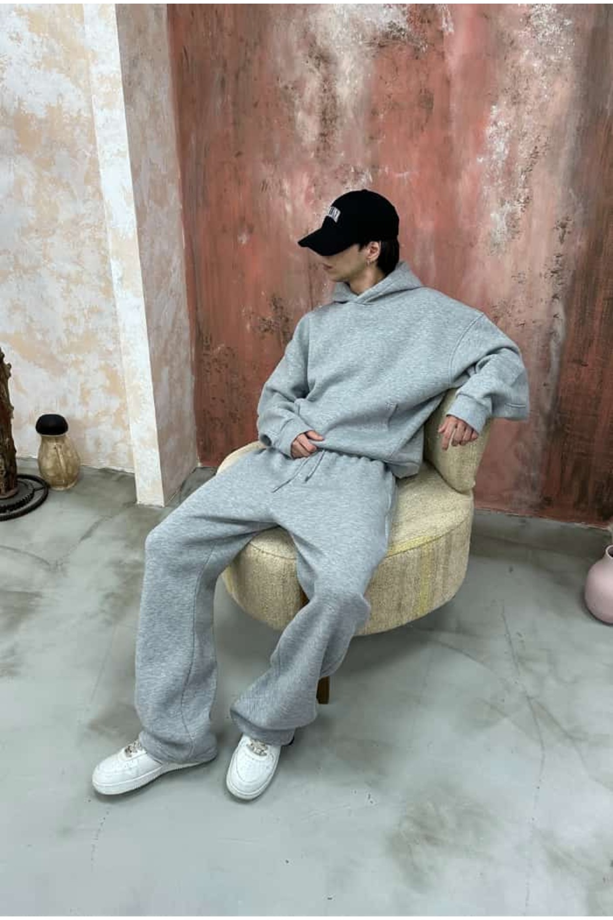 serline Kışlık-Basic Premium Ayarlanabilir Paça Baggy Eşofman görsel 6
