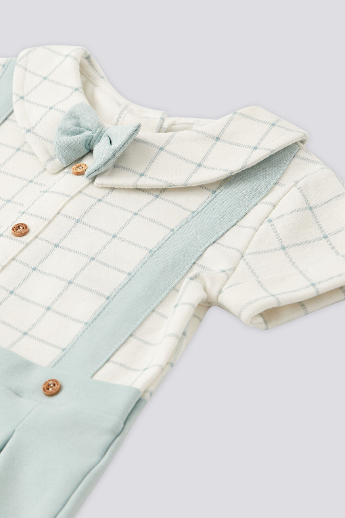 U.S. Polo Assn. Erkek Bebek Polo Yaka Tulum - Su Yeşili fotoğrafı 2 (önizleme)