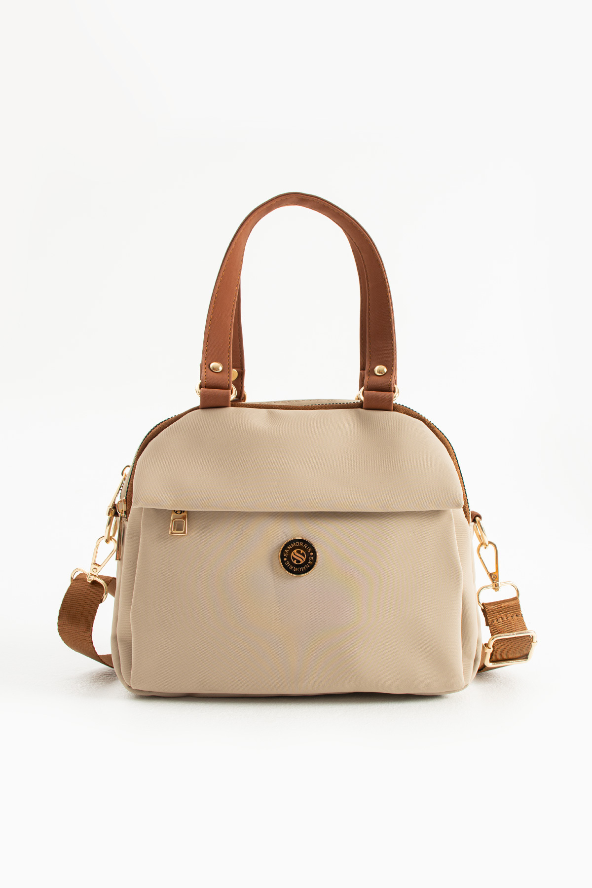Women's Faux Leather Smart Casual Shoulder and Handbag with Adjustable Cross Strap
