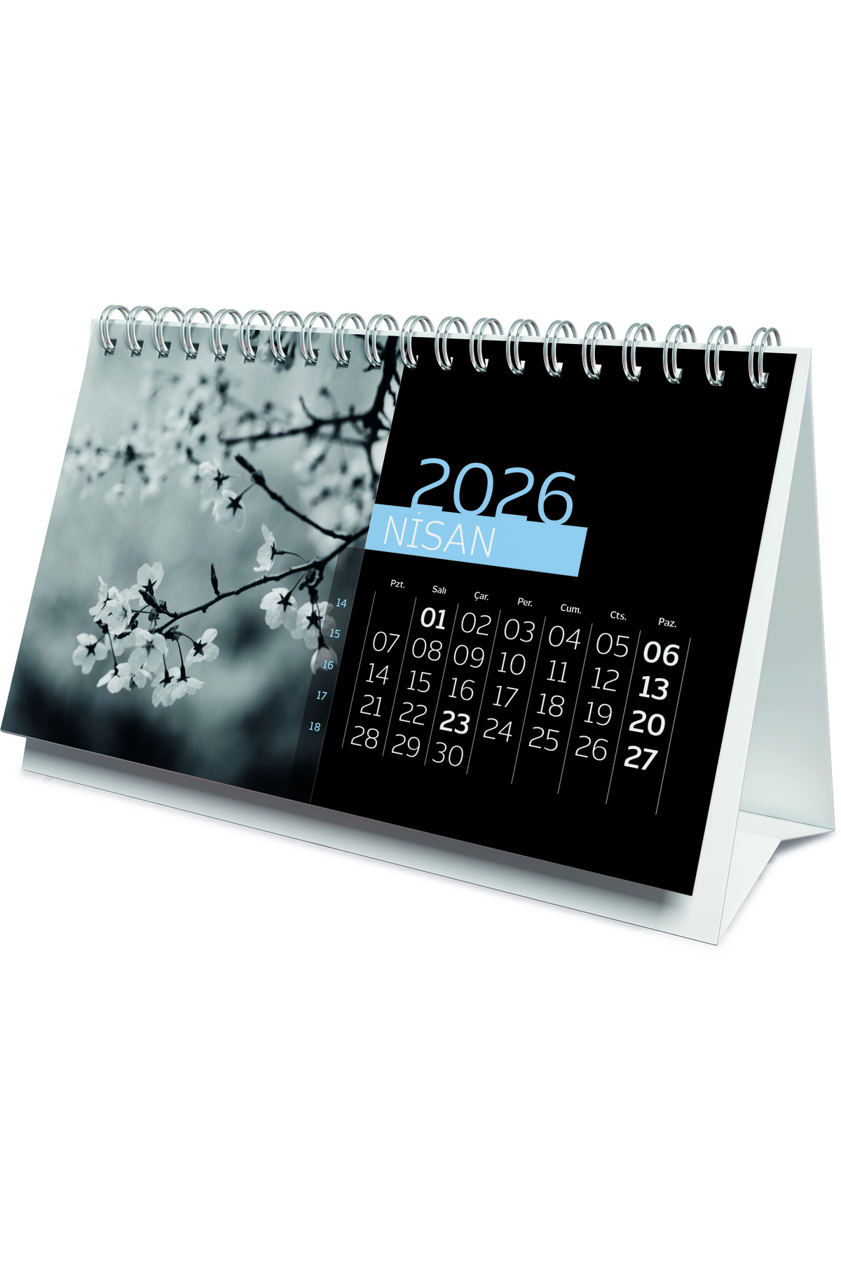 Gıpta 9x17 Bristol 2026 Üçgen Masa Takvimi