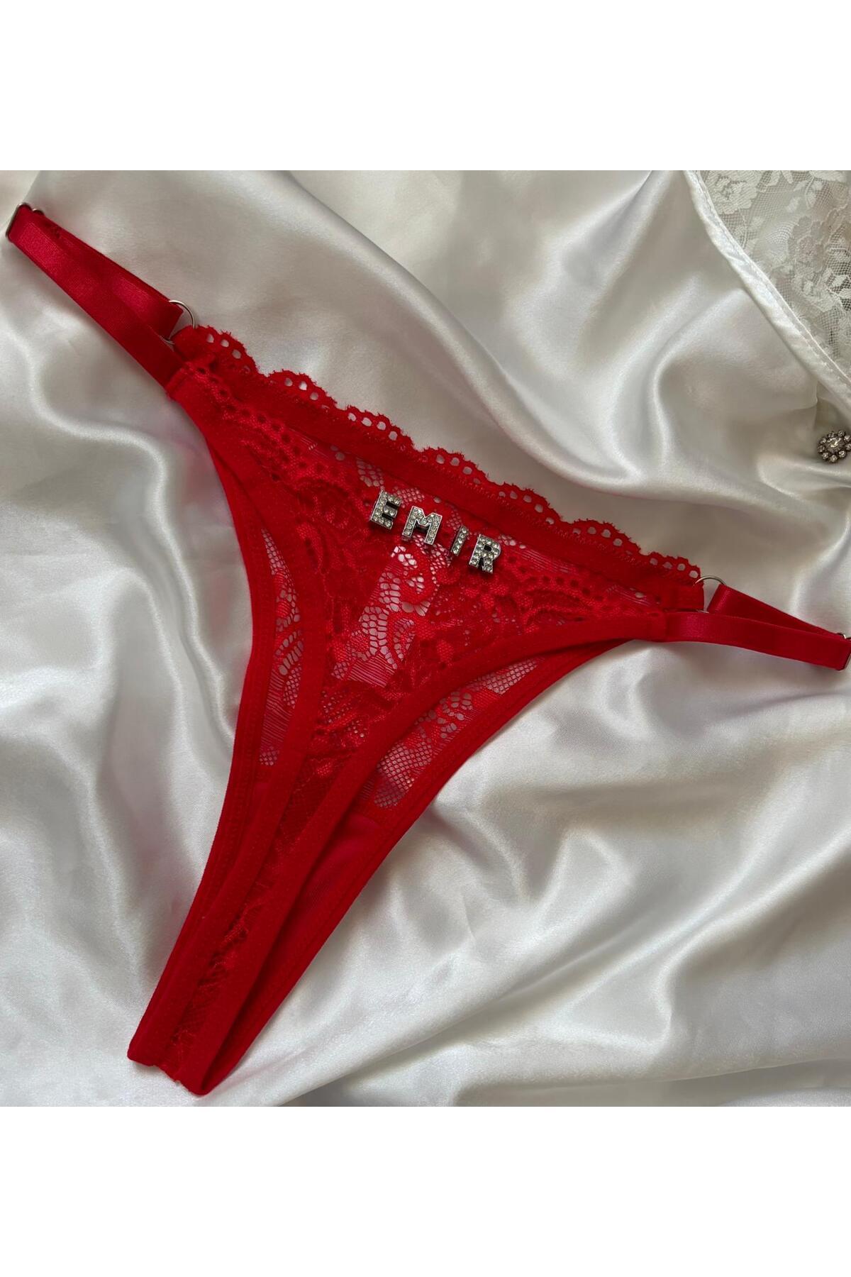 Şana Look KİŞİYE ÖZEL İSİMLİ FANTEZİ İÇ ÇAMAŞIRI TANGA KÜLOT