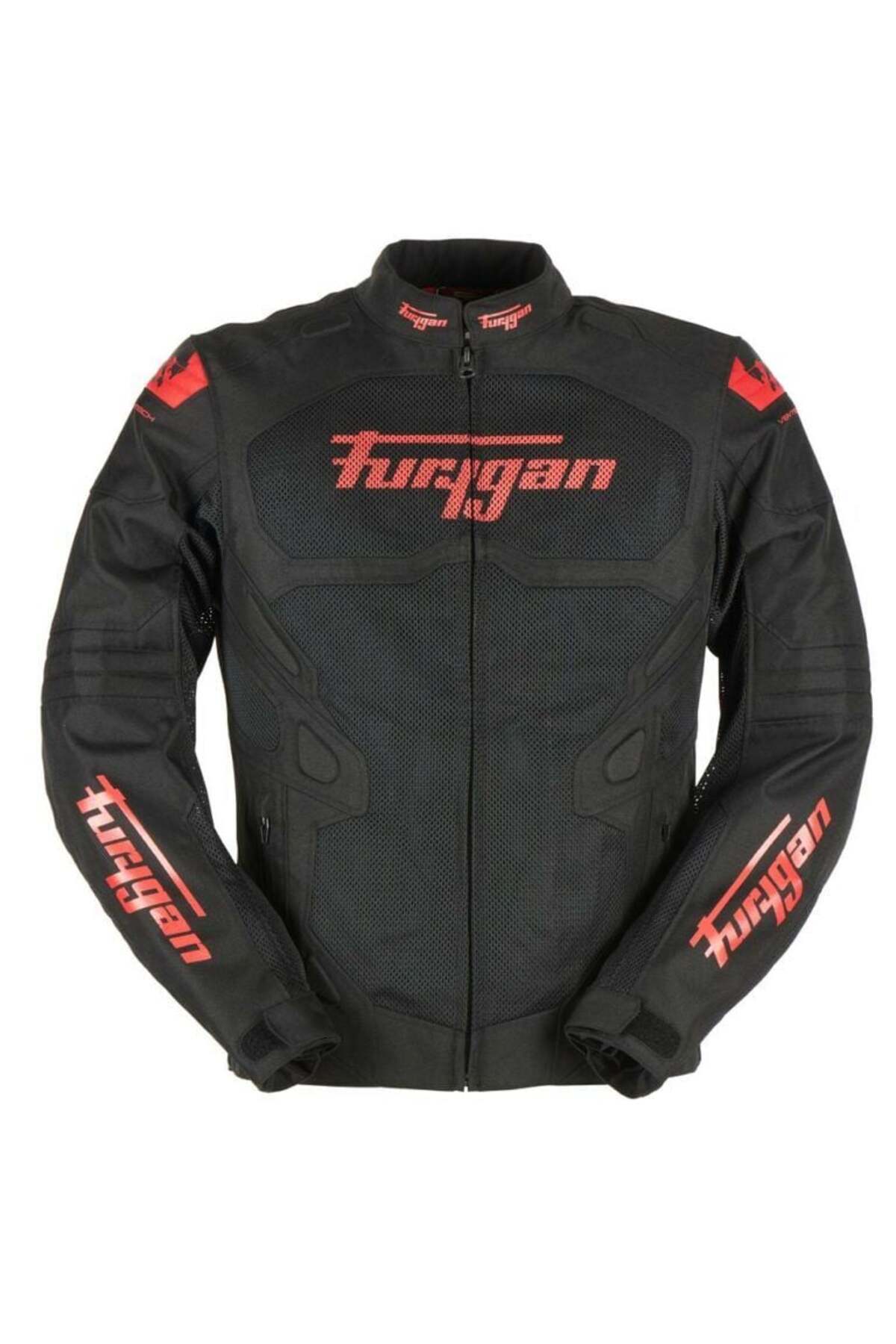 Furygan Atom Vented Evo Erkek Yazlık Ceket Siyah Kırmızı