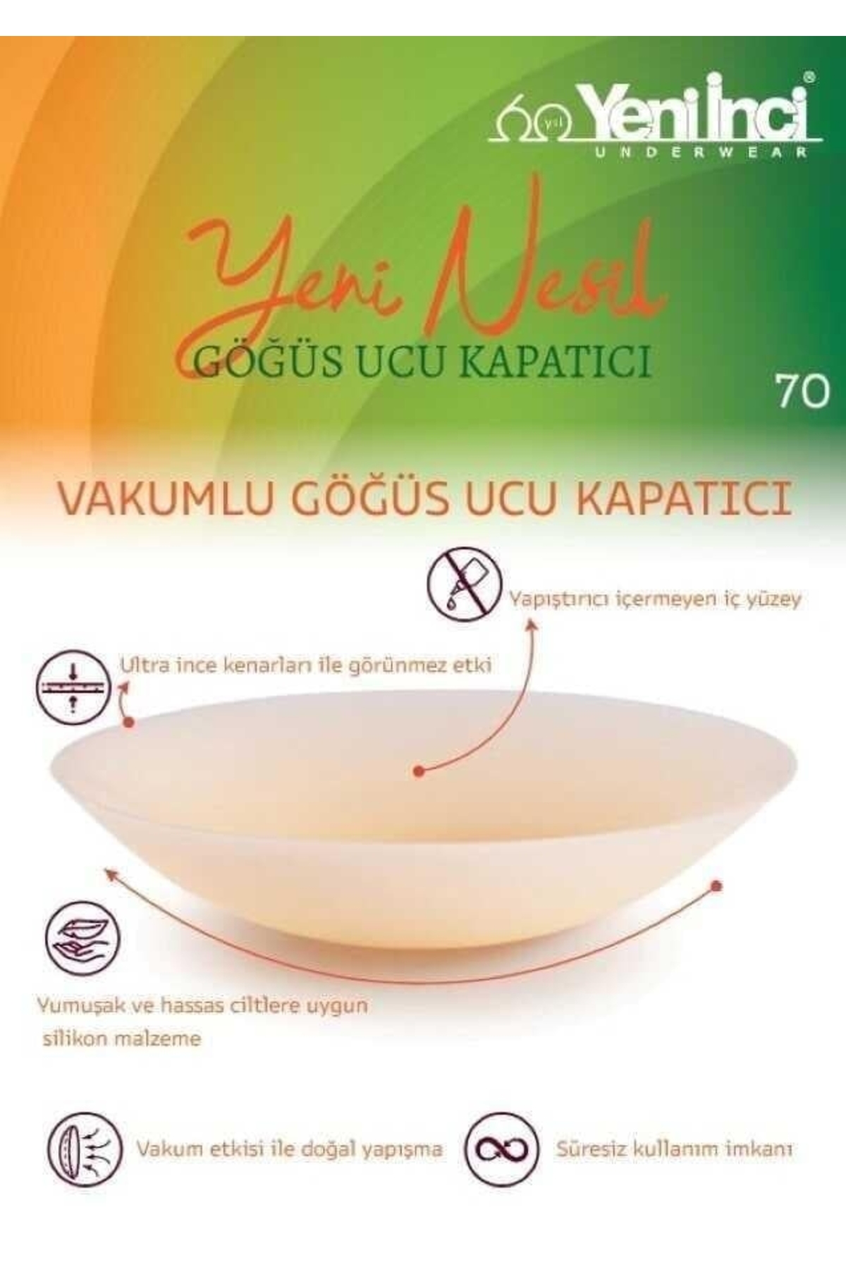 Vakumlu Göğüs Ucu Kapatıcı