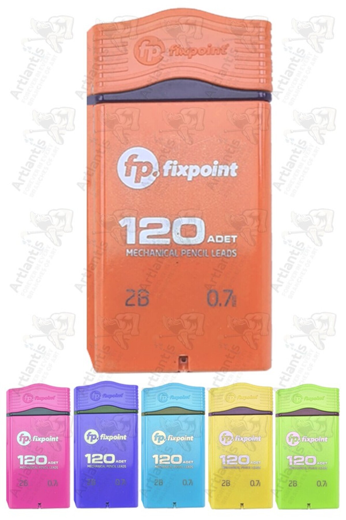 Artlantis Kalem Ucu 120 li 0.7 mm 2B 1 Paket Fixpoint Çoklu Versatil Kalem Uç Mekanik Uçlu Otomatik Kurşun Kal
