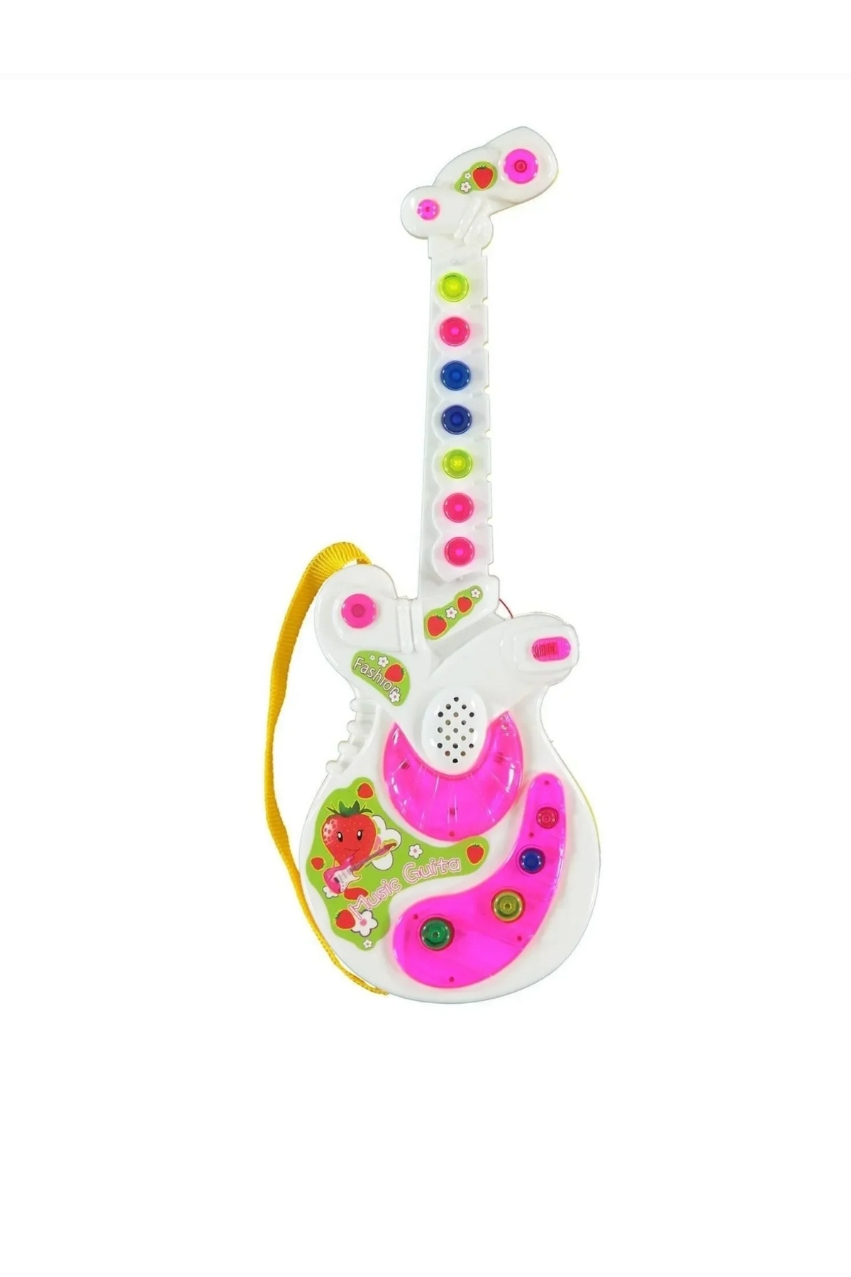 CharmPlay Müzikli Gitar Oyuncak Çocuklar İçin Işıklı ve Sesli Eğitici Gitar Harika Eğlence Seçeneği fotoğrafı 5 (önizleme)