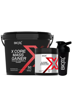 Bioxlab Mass Gainer Çikolata 5 Kg 50 Servis + Kreatin 300 Gr 100 Servis + Shaker
