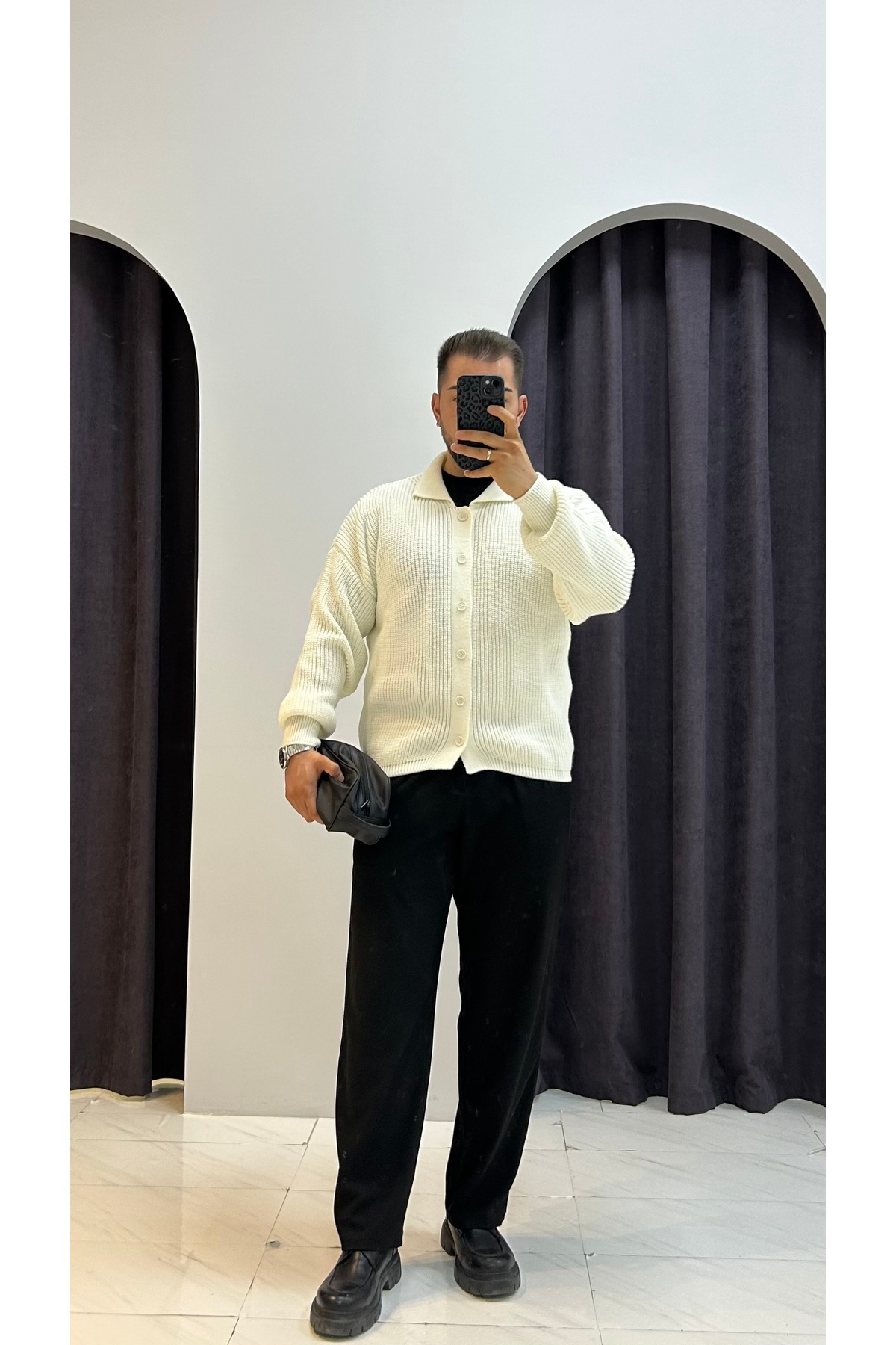 Polo Yaka Fermuarlı Hırka — اکرو mervensman00022 — تصویر 2 از 7