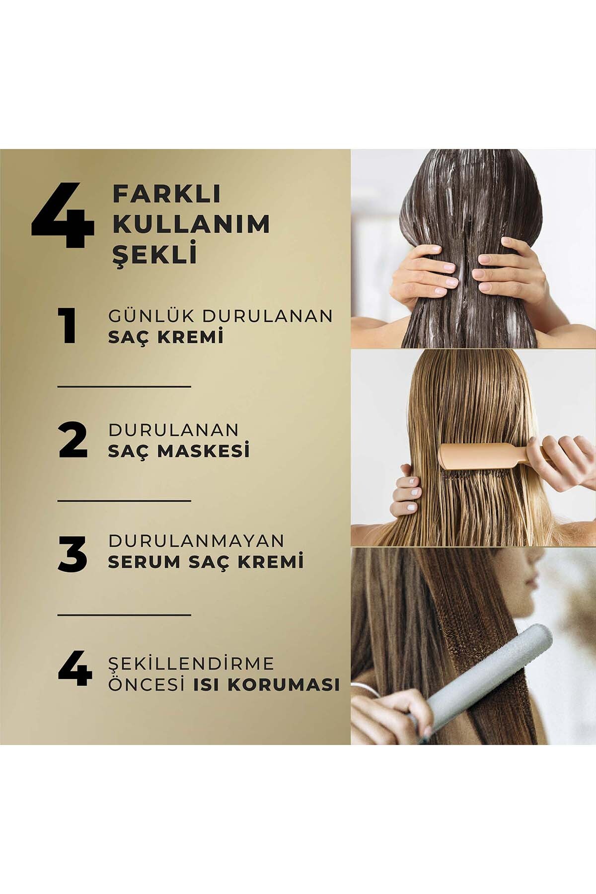 Nem Yüklemesi Kesintisiz Yumuşak ve Parlak Saçlar Ağırlaştırmayan Nem Saç Bakım Kremi 275 ml — 8700216938884 — تصویر 7 از 7