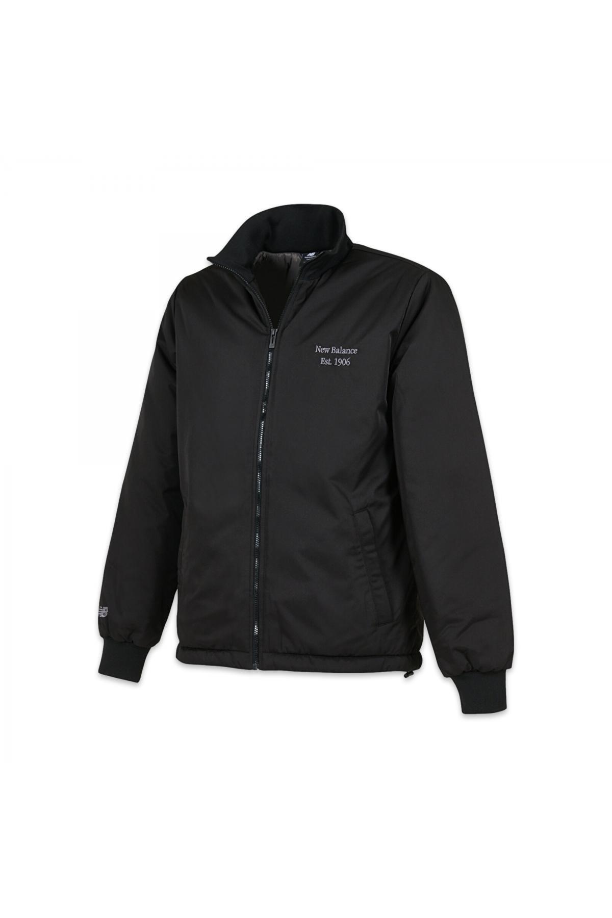 ژاکت مردانه مشکی طرح سبک زندگی Mnj3549 Nb نیو بالانس کاپشن New Balance