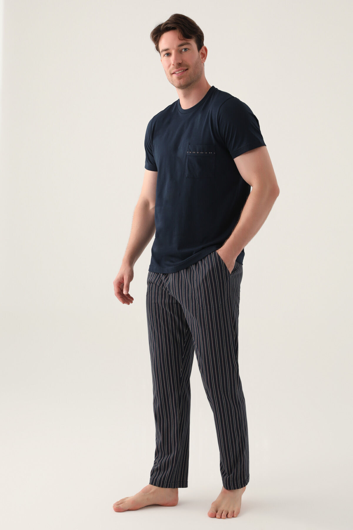 Erkek Siyah Pijama Takımı - 3