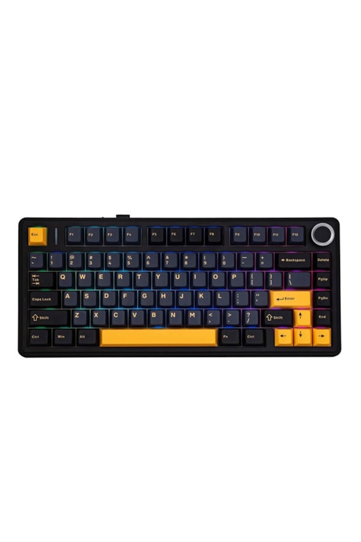 Aula F75 Siyah LEOBOG Icevein Switch RGB Kablosuz Hotswap Mekanik Gaming Klavye