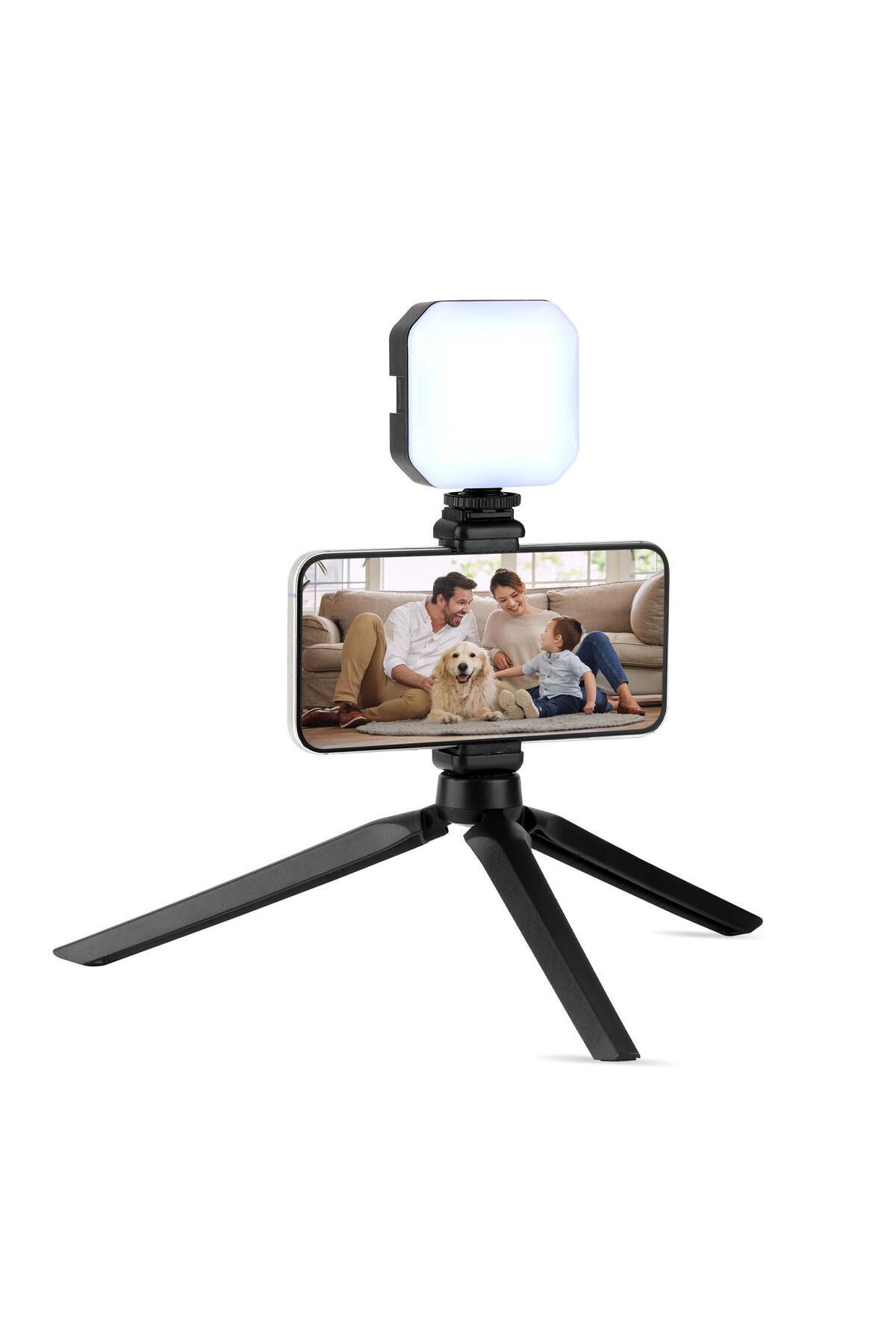 Polosmart PBS142 Pilli Led Işıklı Tripod Siyah