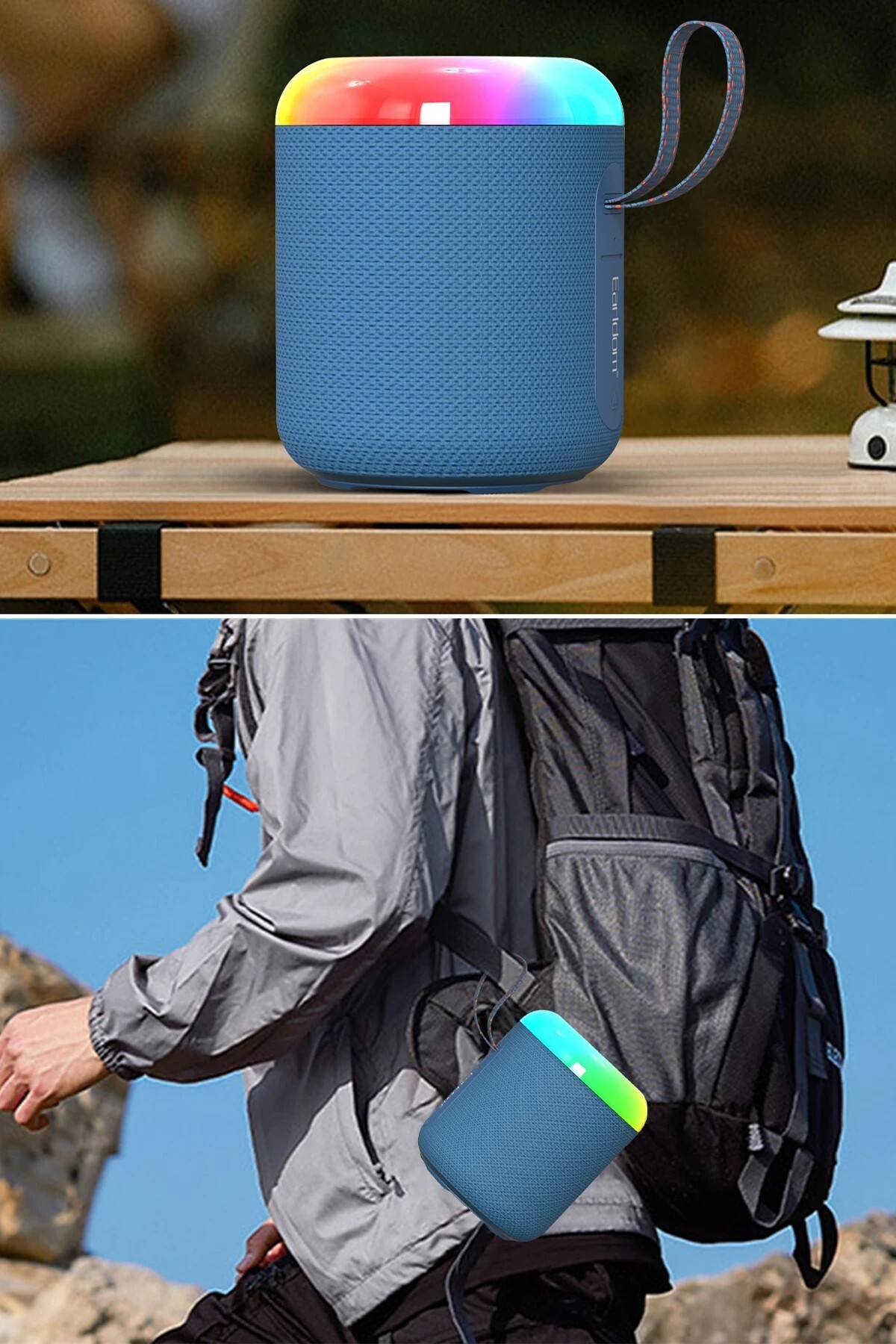 Resim No7tech Earldom A38 RGB Işıklı Süper Bass BT 5.3 Kablosuz Hoparlör 