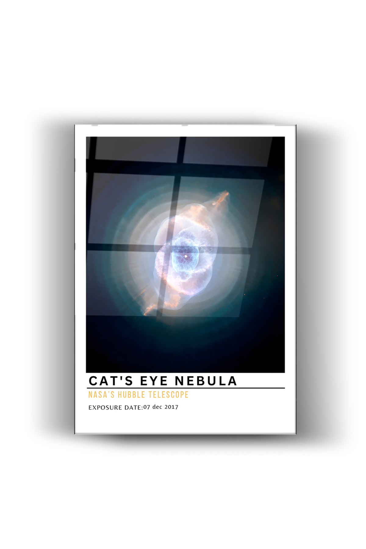 Kedi Gözü Bulutsuzu-Cam Tablo-Ev-Ofis Dekorasyon