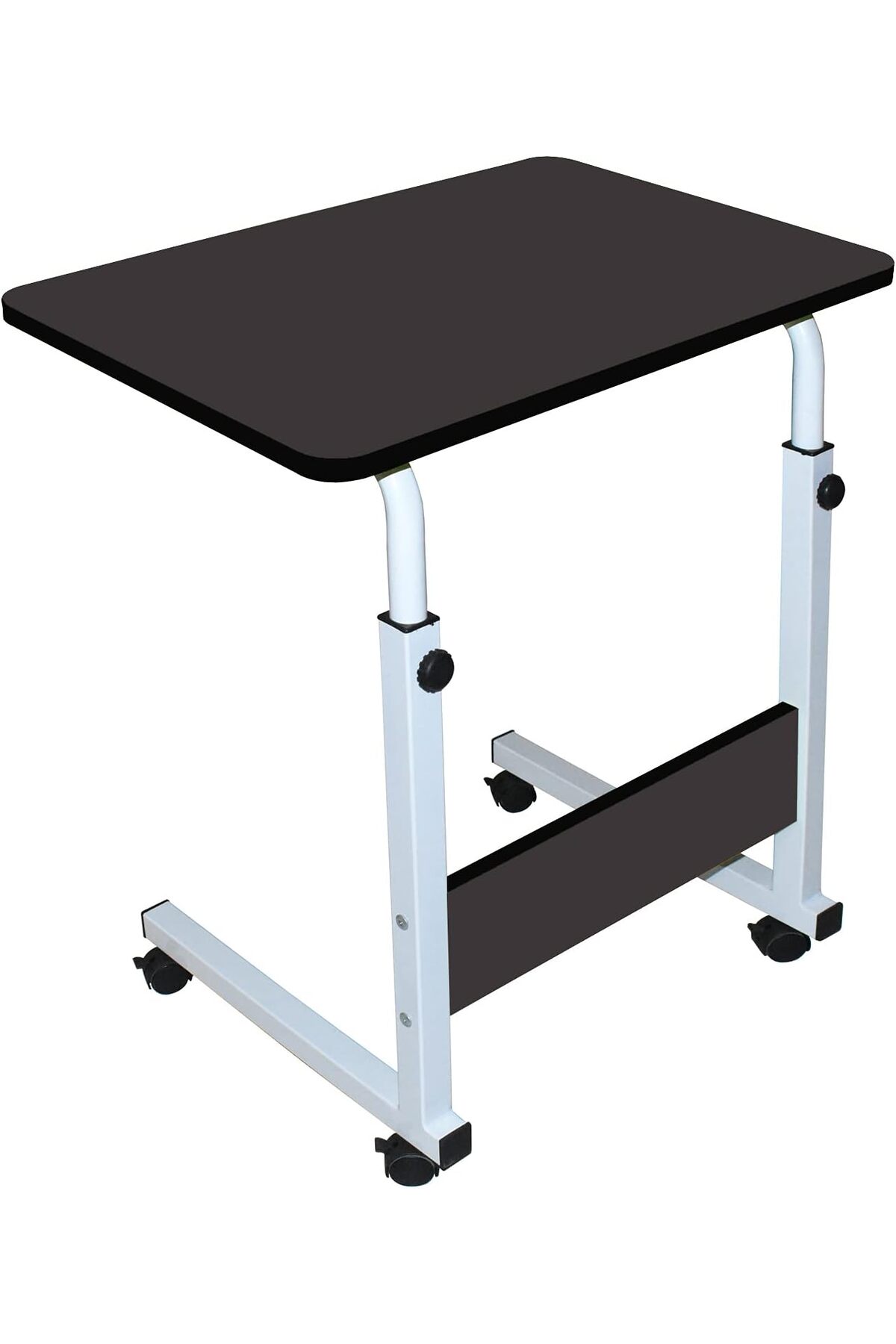 🖥️ طاولة لاب توب قابلة للتعديل 90×40×60 سم – لون اسود في ابيض مع عجلات للسرير والأريكة,مكتب لابتوب