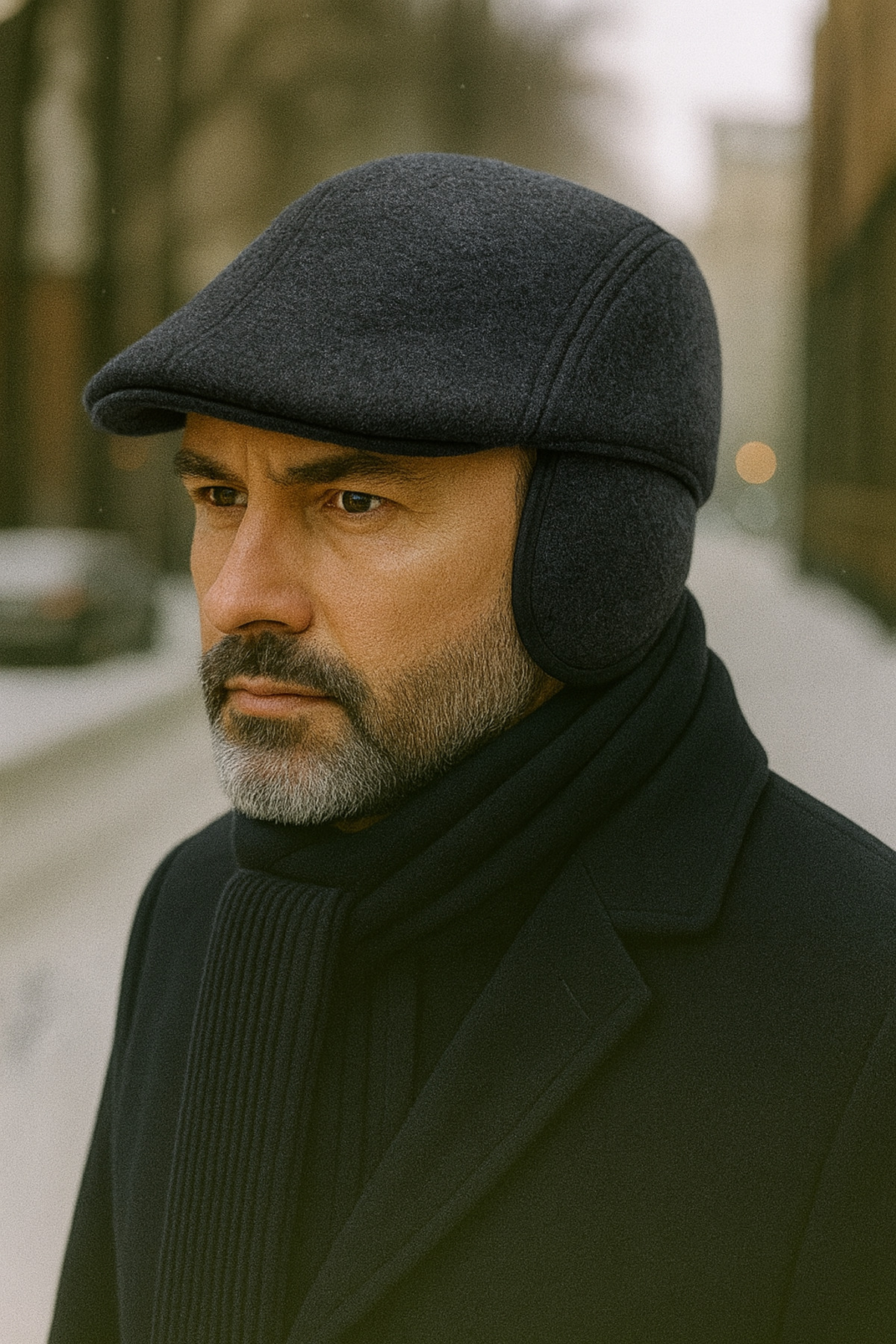 MEKİK BUTİK Kalın kışlık kulak ense koruyucu şapka - Baba şapkası