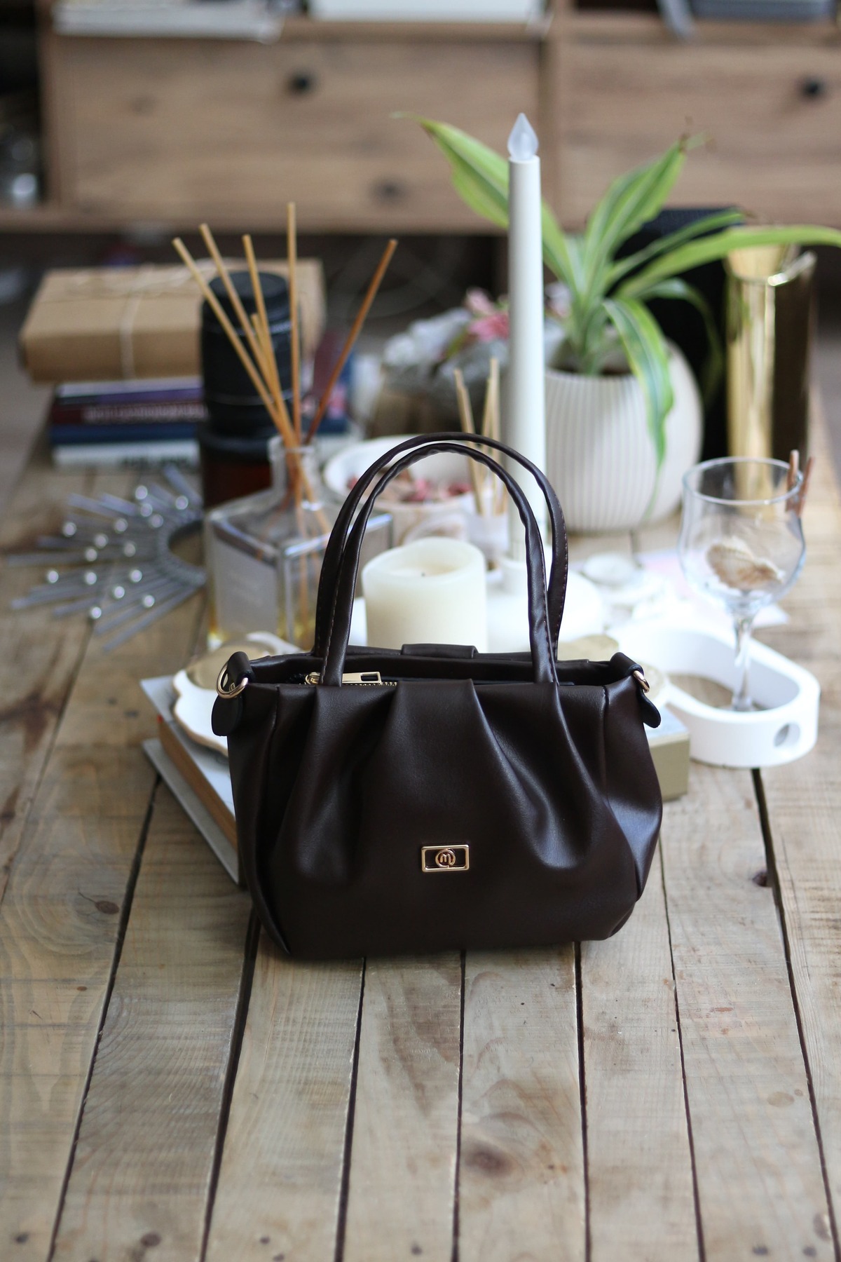 Women's Hot Coffee Strap Handbag Shoulder Bag