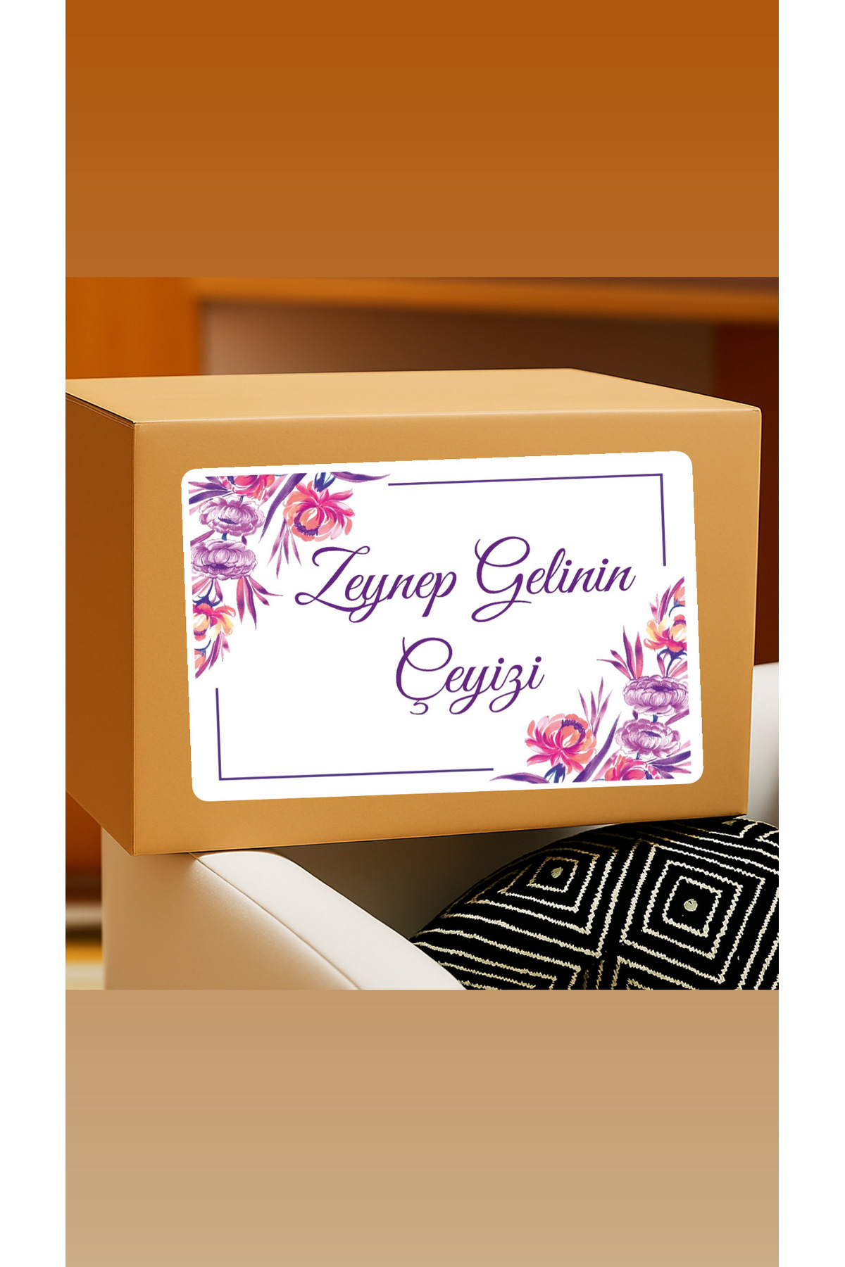 ERMAT Çeyiz Koli Etiketi 21x30 cm | 15’li Paket | Düğün & Taşınma İçin Tablozadee Etiket