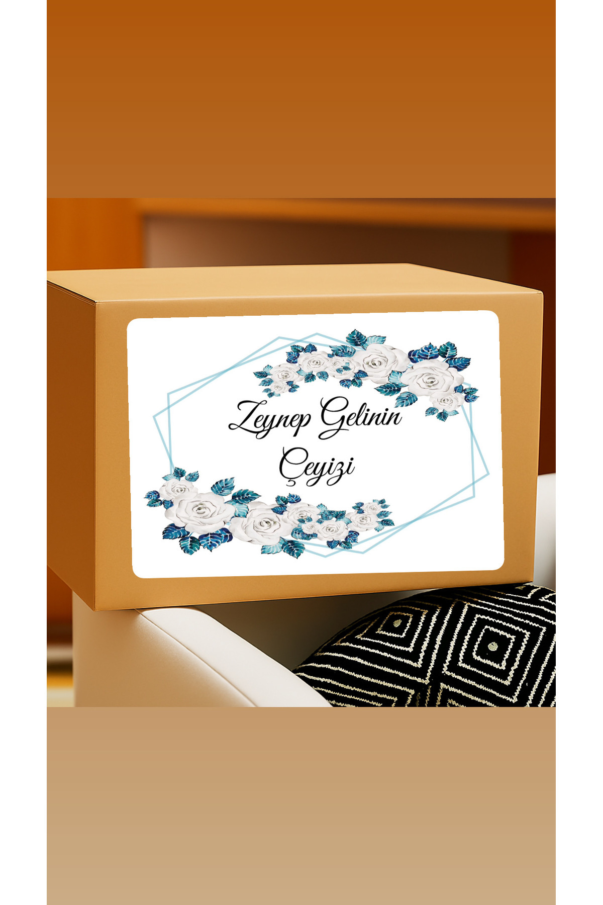 ERMAT Çeyiz Koli Etiketi 21x30 cm | 15’li Paket | Düğün & Taşınma İçin Tablozadee Etiket