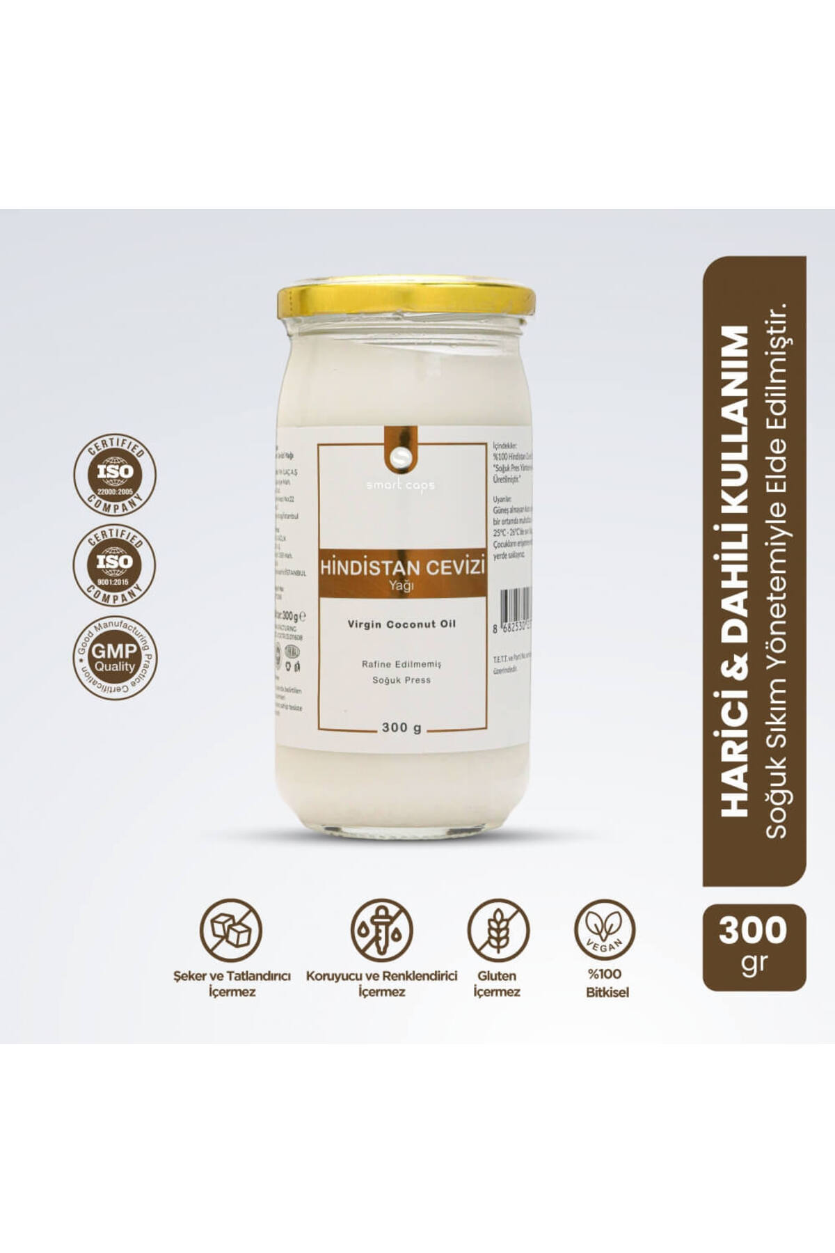 Smartcaps Smart Caps Hindistan Cevizi Yağı 300 gr