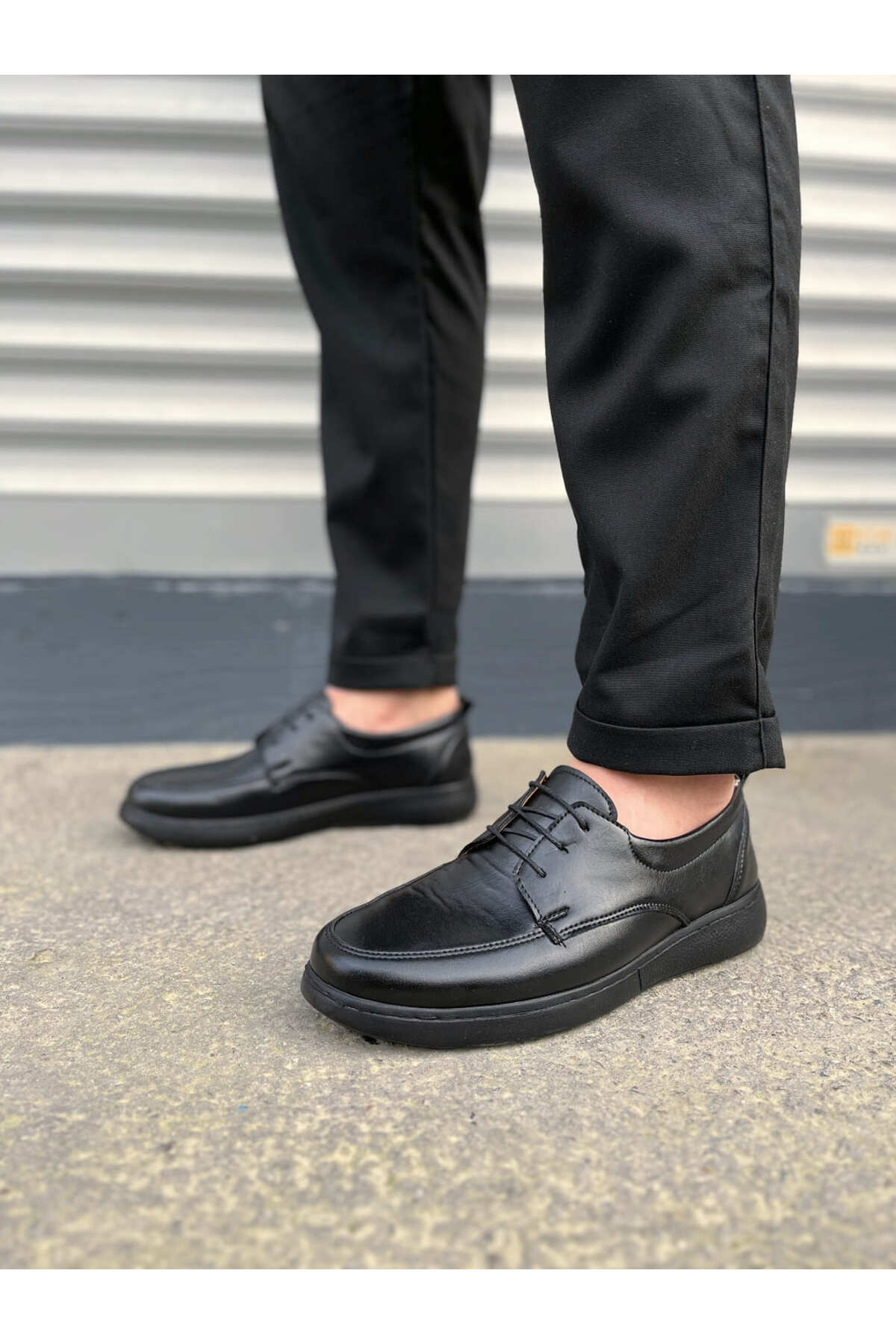 کفش کلاسیک مردانه کلاسیکا بنددار مدل JY0510 CST - مشکی Zapatos