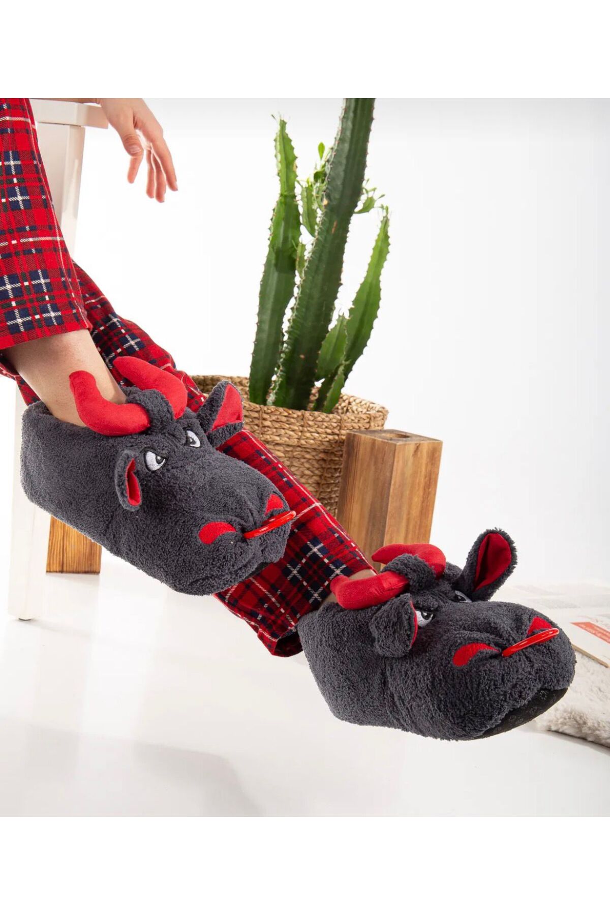 mustey unisex ev ayakkabısı panduf yıkanabilir ses yapmaz görsel 3