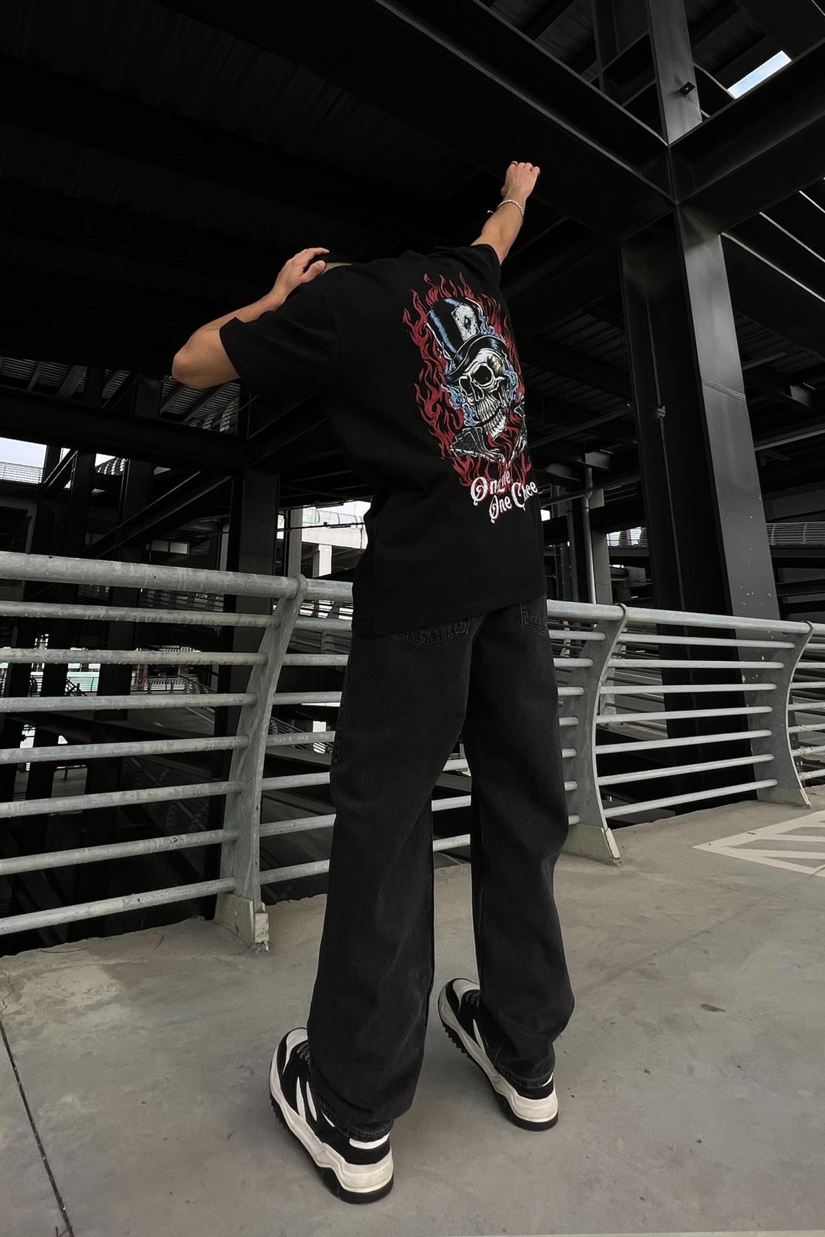 Flaw Wear  Basic Baggy Jean Antrasit - Görsel 6