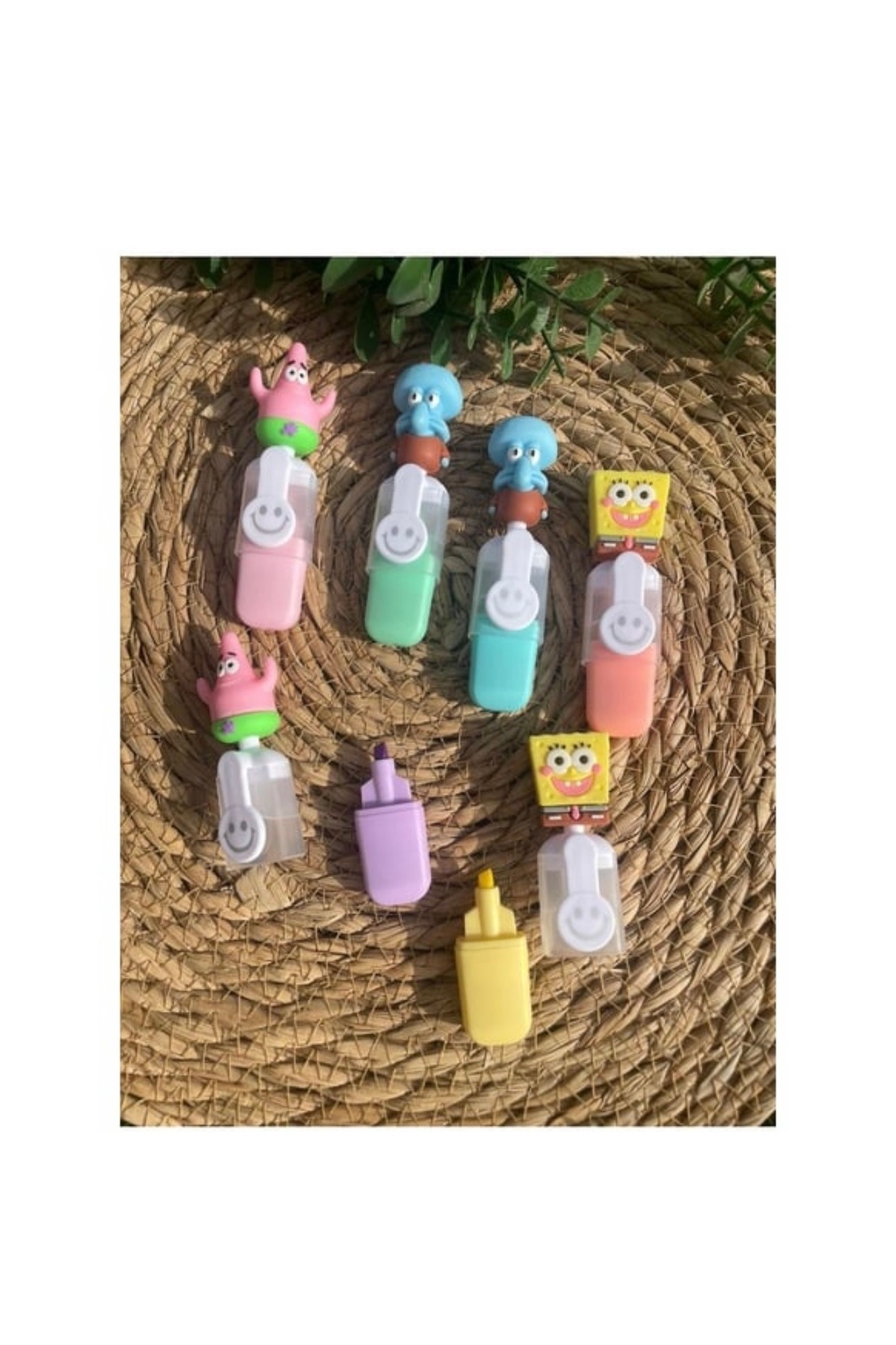 happystoretr Sünger Bob 6'lı Fosforlu Kalem Seti