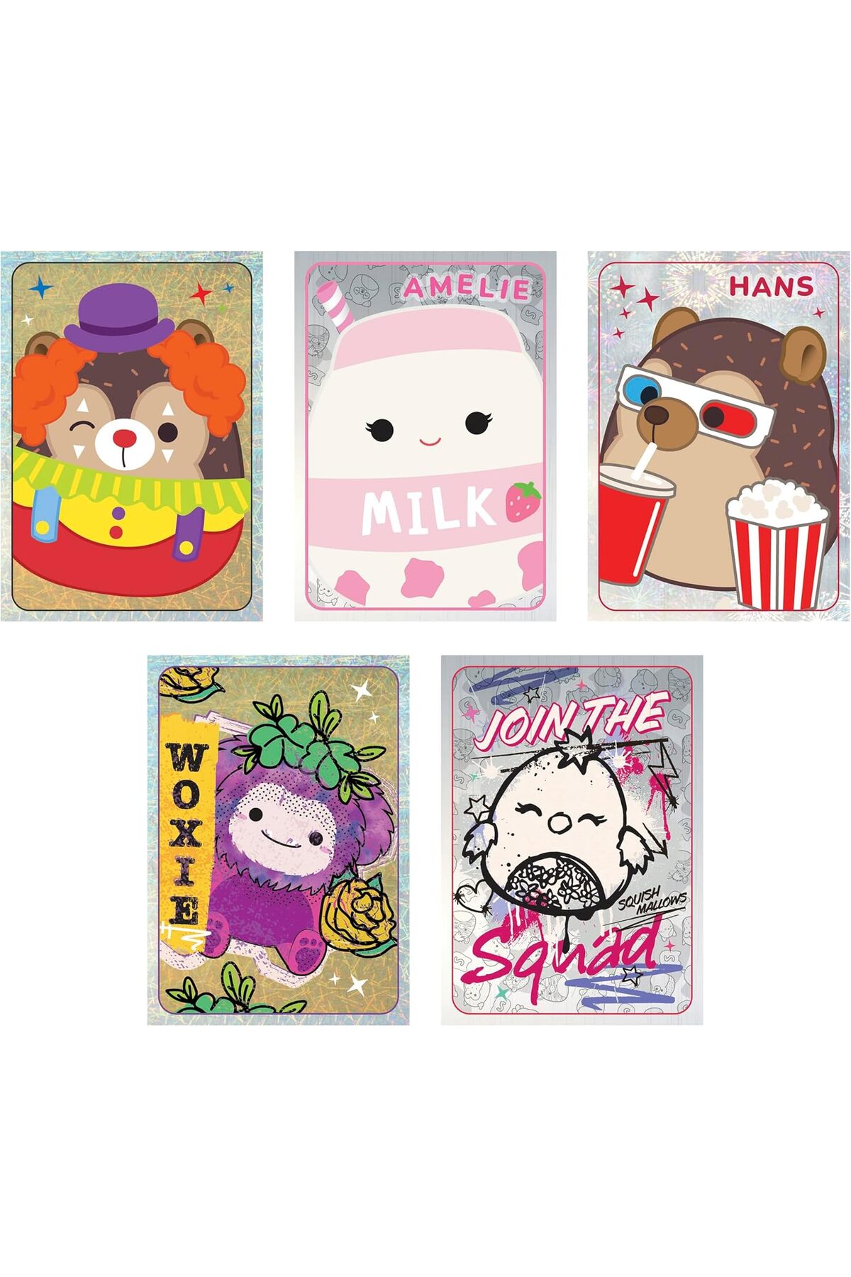 Next Plus Lisanslı Panini Squishmallows Sticker Collection Album+15 Paket (75 Çıkartma) fotoğrafı 4 (önizleme)