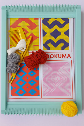 Minopi Plastik Halı Dokuma Tezgahı 31x23 cm Hobi Etkinlik Elişi Malzemesi