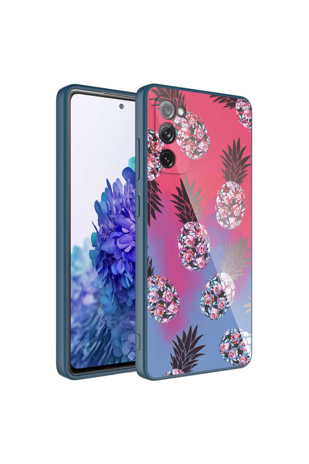 Galaxy S20 FE Uyumlu Kamera Korumalı Desenli Sert Silikon SHRP Epoksi Kılıf-NO3