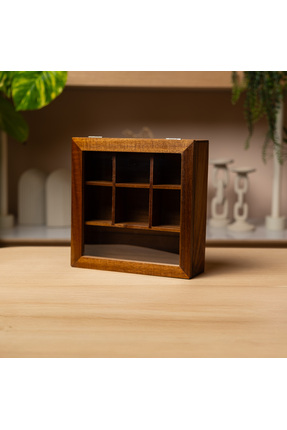 fecahome Akasya Kapaklı Düzenleyici Kutu