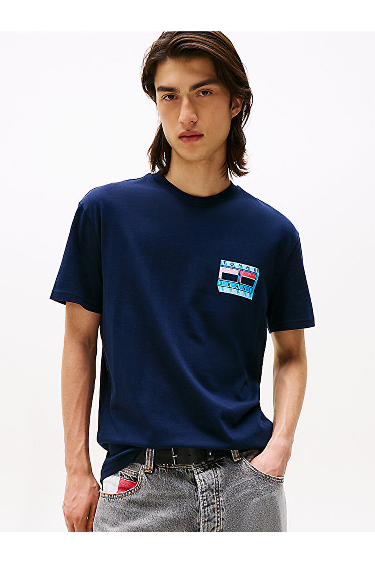 تامی هیلفیگر تی شرت مردانه طرح tjm کد 1001