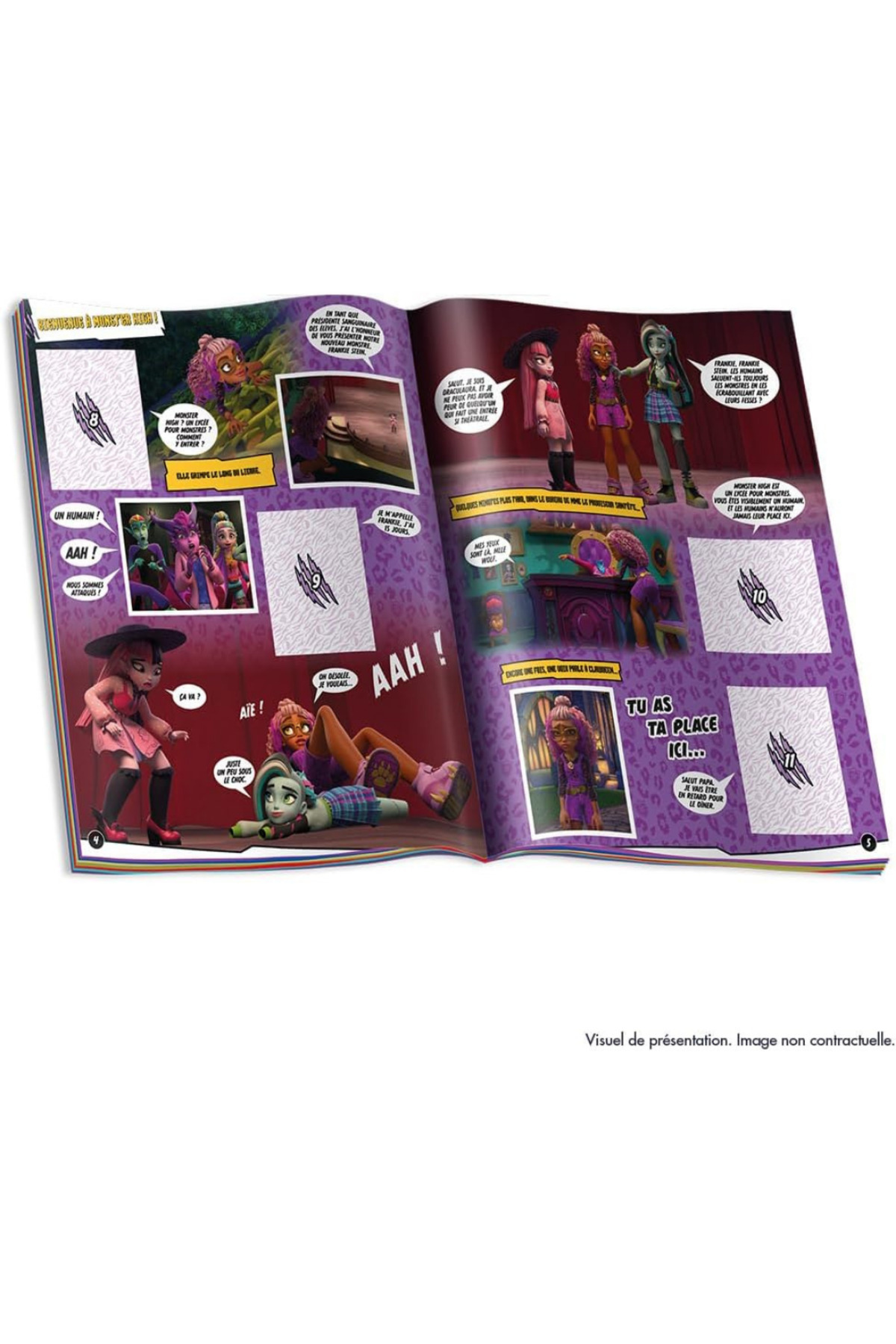 Next Plus Lisanslı Panini Monster High Sticker Collection Album+ Box of 36 Packs (180 Stickers) fotoğrafı 7 (önizleme)