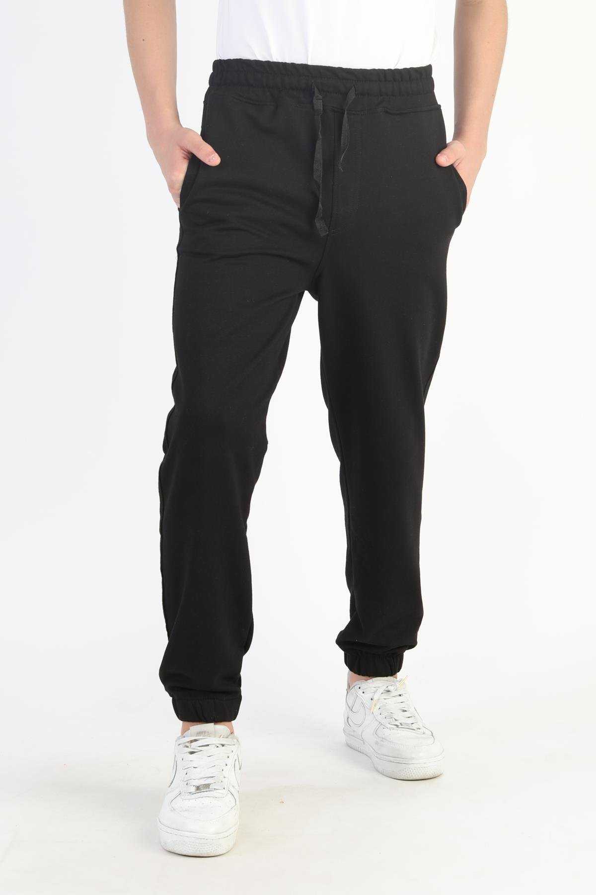 Boys' Combed Cotton Sweatpants with Daily and School Pockets