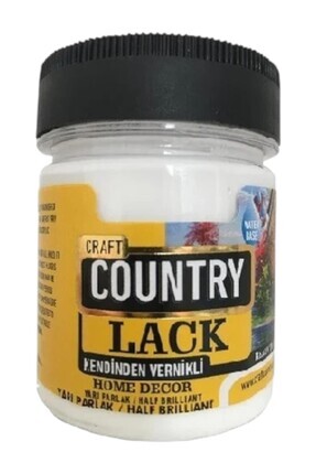 Craft Country Mutfak Dolabı ,kapı Boyası Kendinden Vernikli Lack 120cc 4001 B...