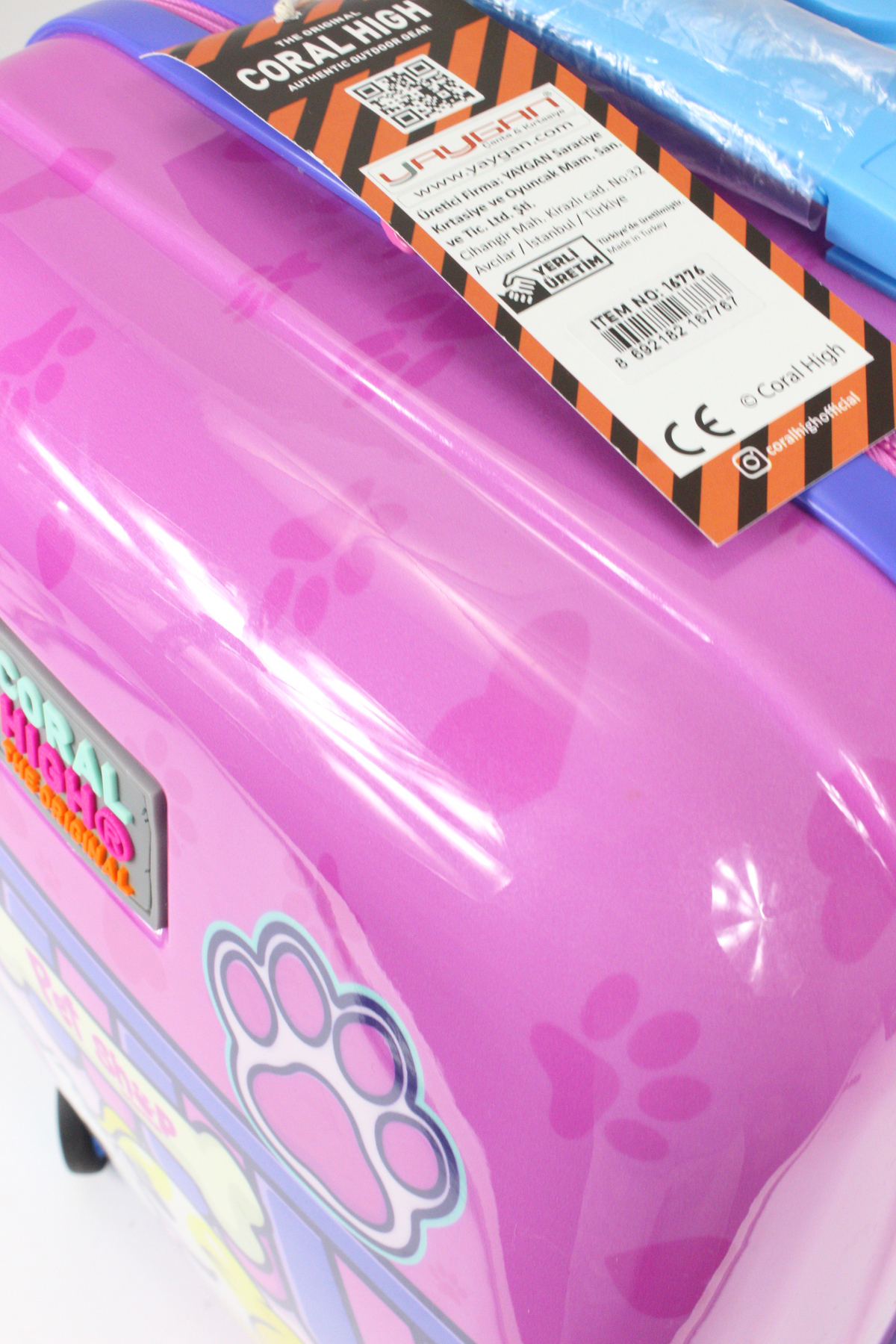 16776 Pet Shop Desen - ABS Çocuk Valizi