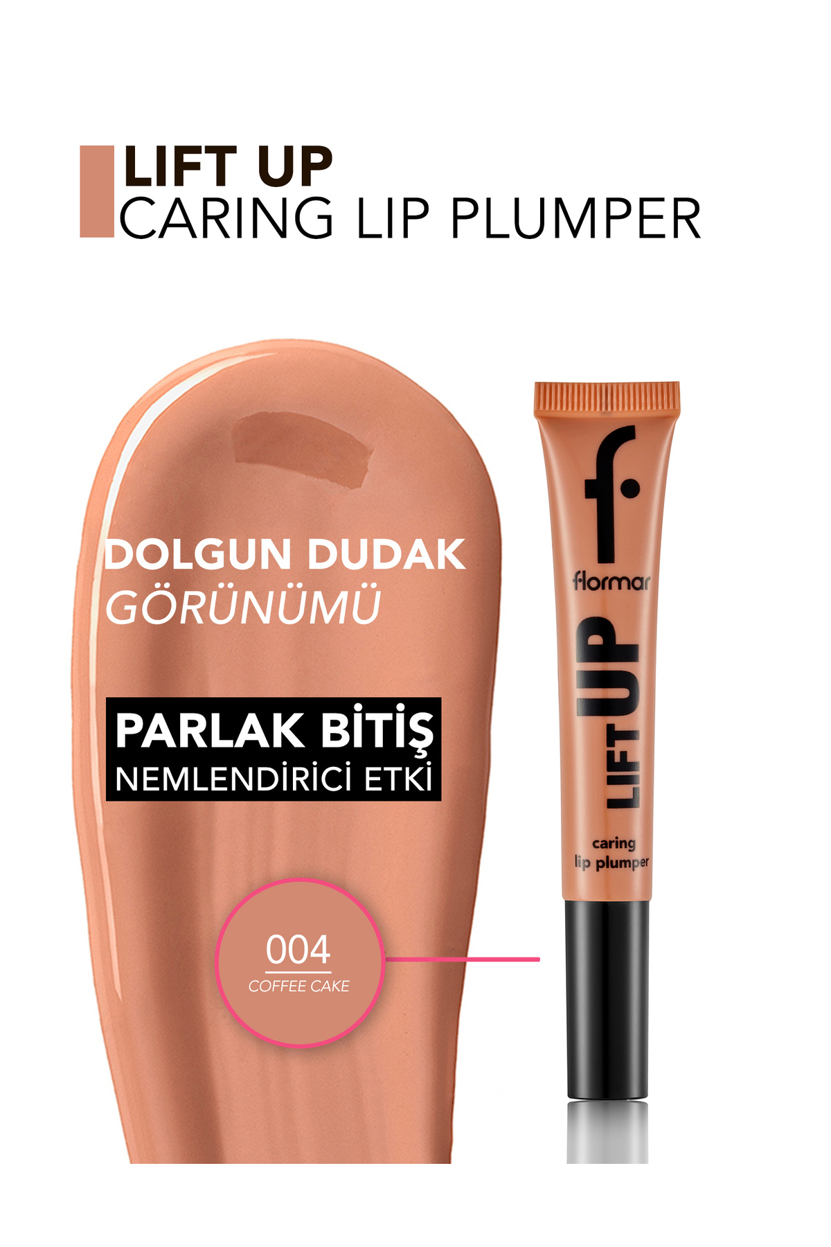 Lift Up Dolgun Görünüm Veren & Hyaluronik Asit Etkili Dudak Parlatıcısı — بژ 9549 — تصویر 3 از 6