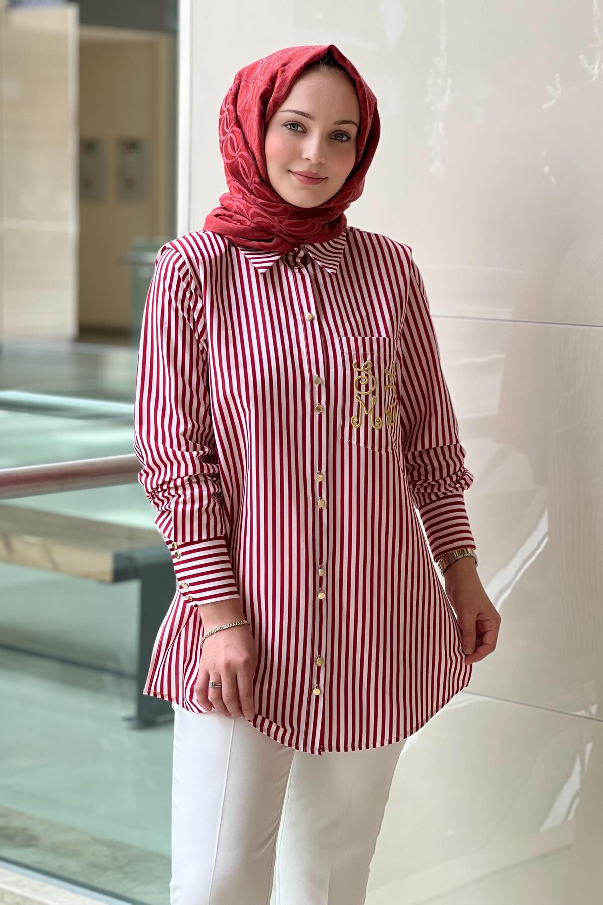 Missemramiss  Çizgli Gömlek - Görsel 2