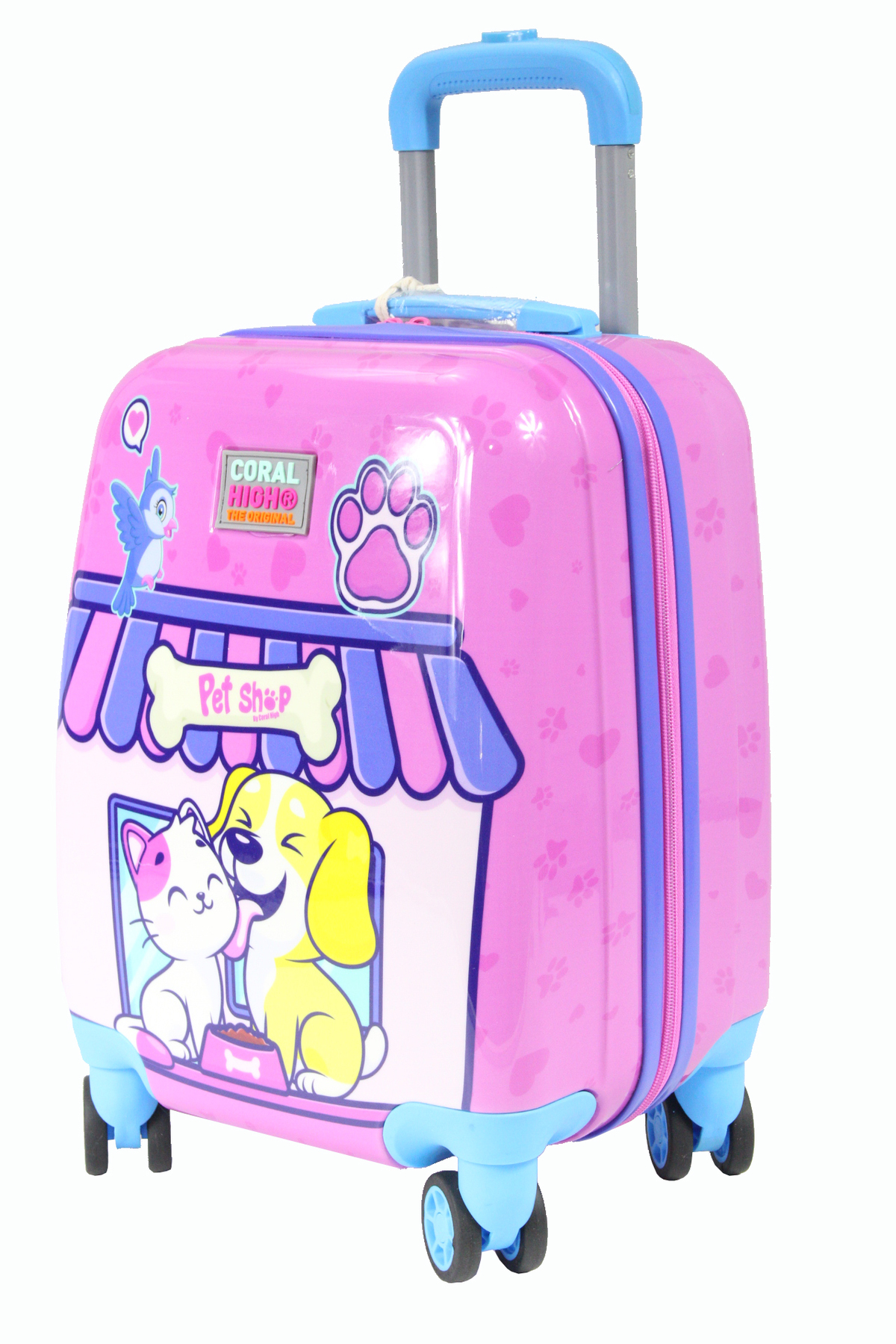 16776 Pet Shop Desen - ABS Çocuk Valizi