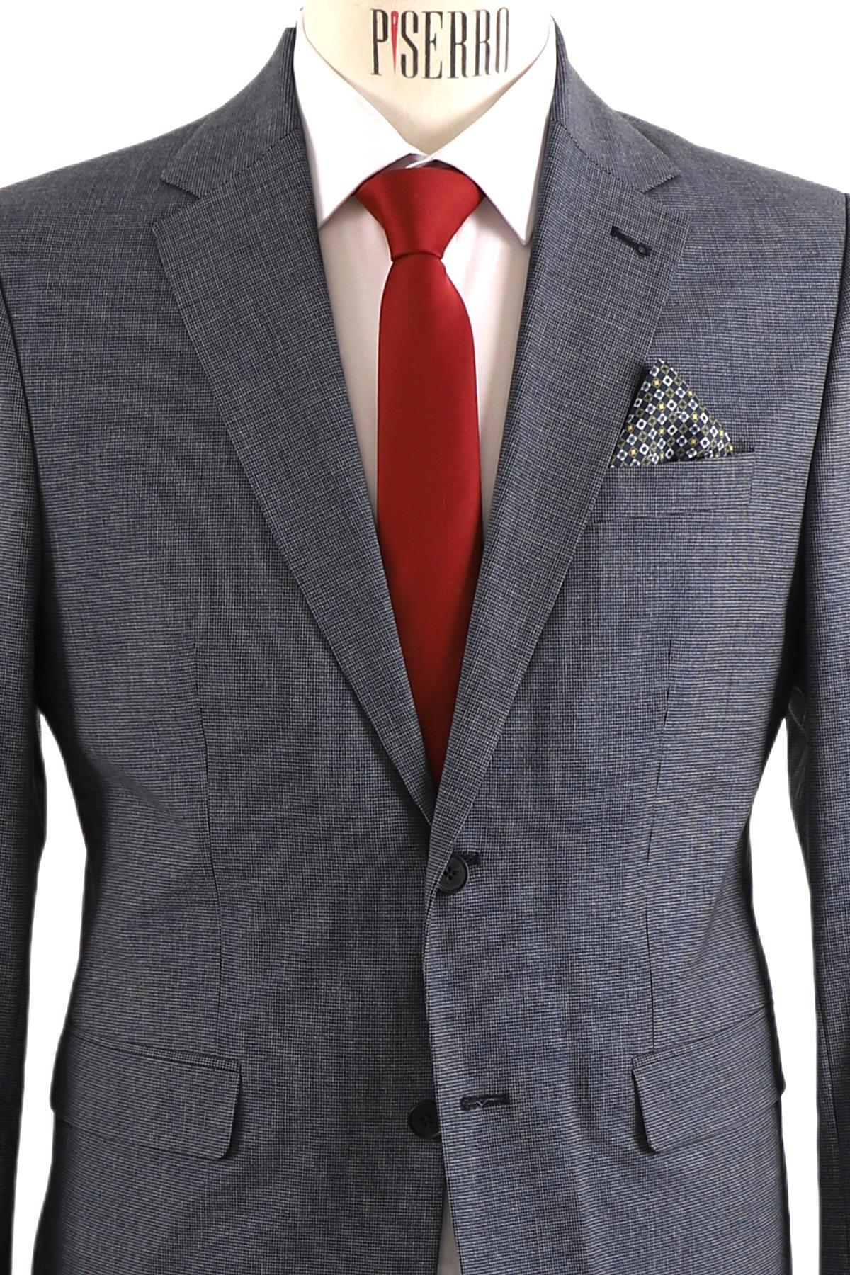 PİSERRO Erkek Takım Elbise Slim Fit görsel 4