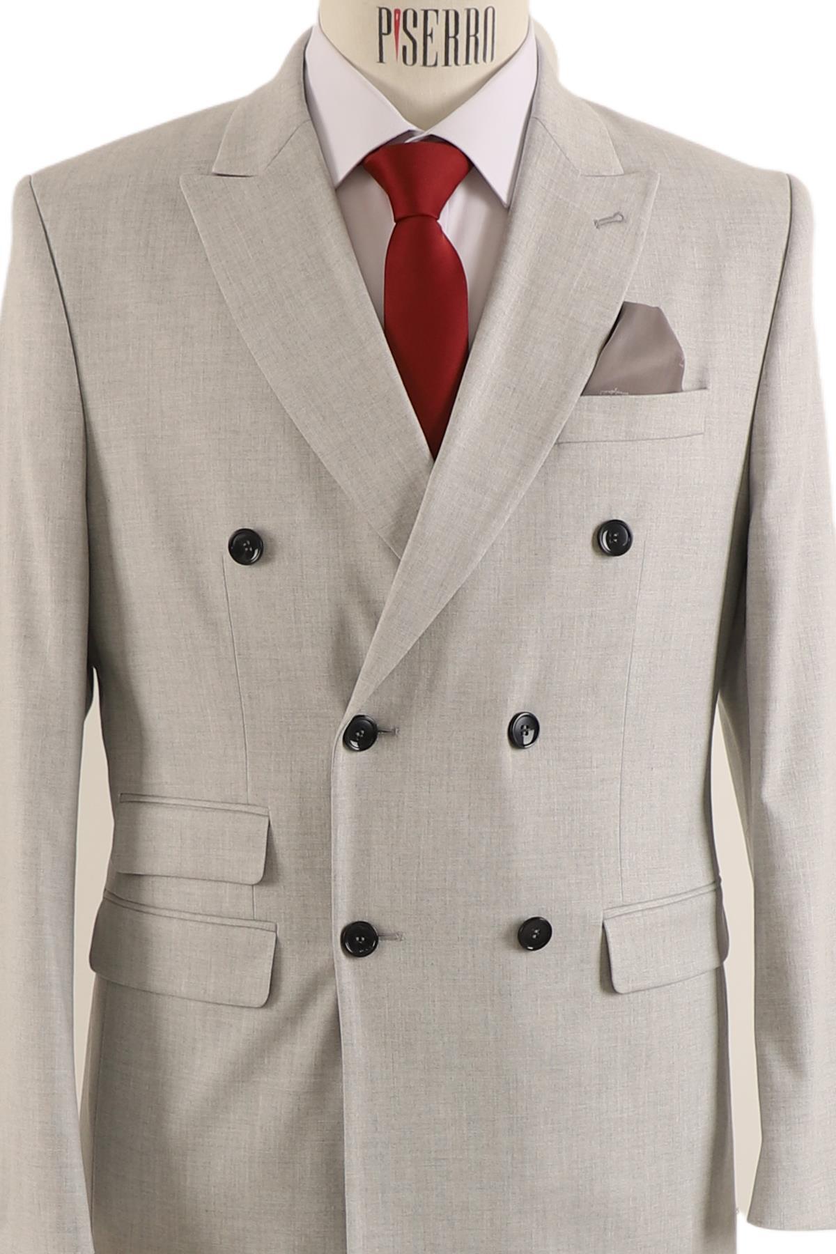 PİSERRO Erkek Takım Elbise Slim Fit görsel 4