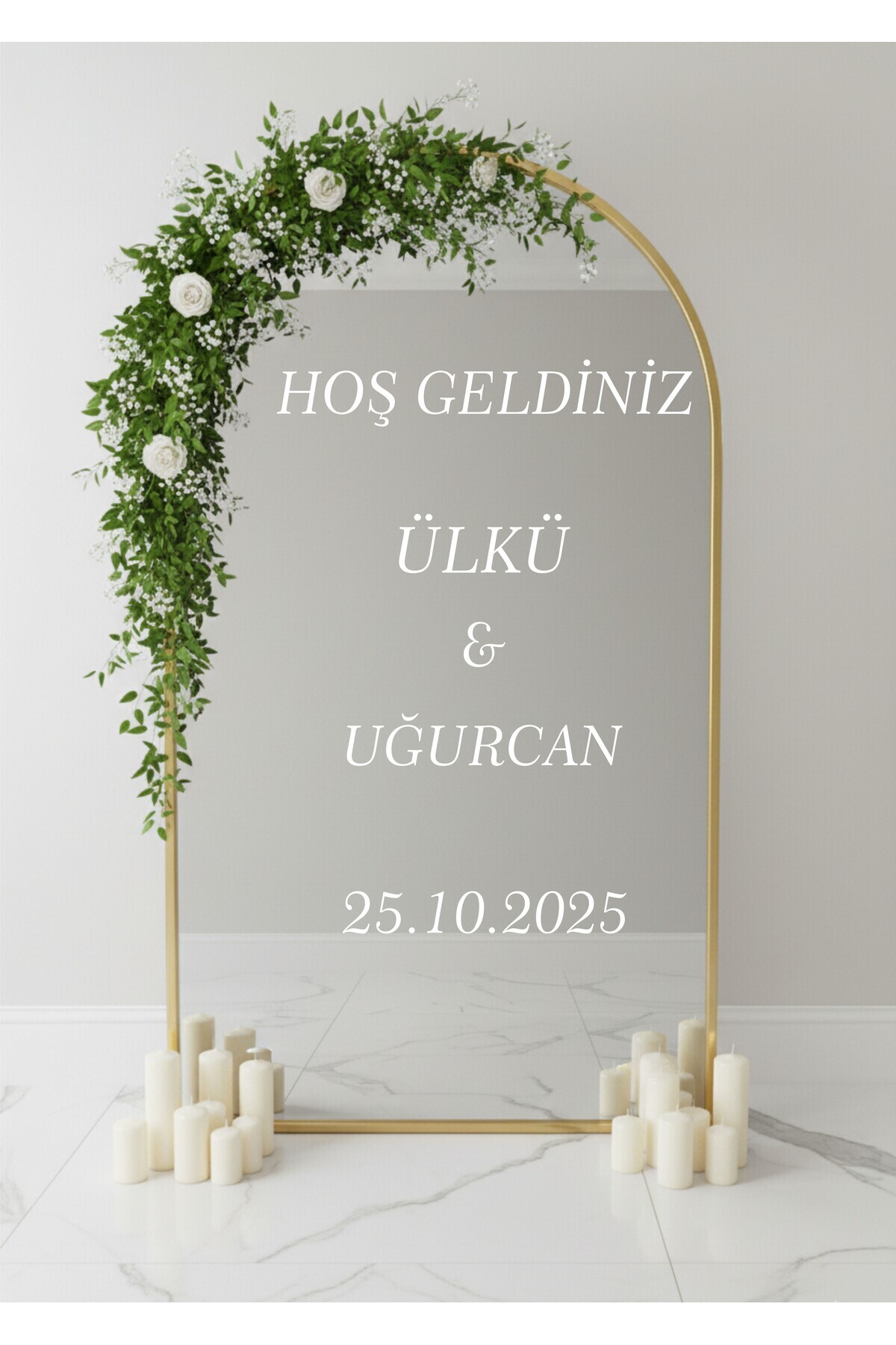 Baskı Zamanı Düğün-Kına-Nişan-Doğum Günü- Özel Günler Folyo Kesim Yazı