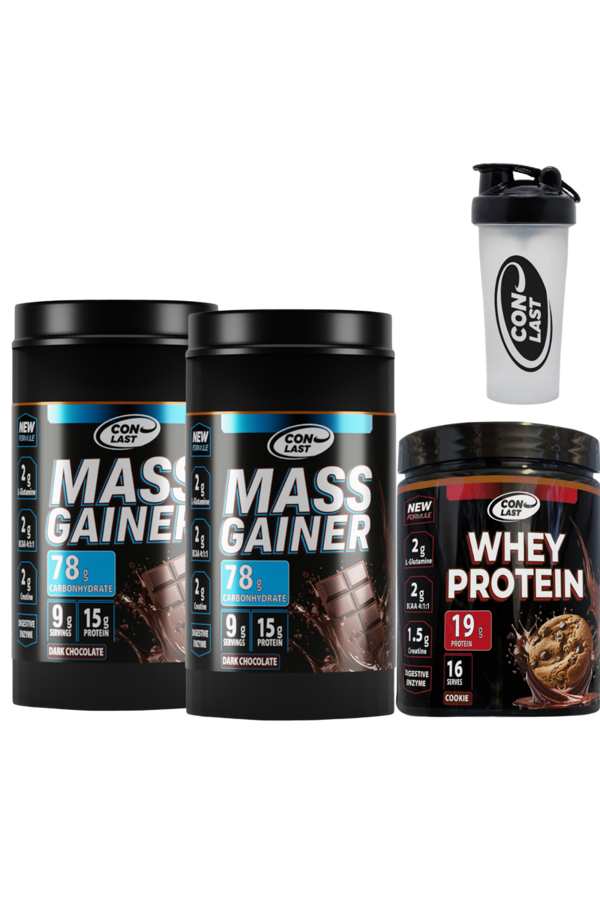 Conlast Mass Gainer Plus Vitamax 1800g Kilo Almaya Yardımcı (ÇİKOLATALI KARBONHİDRAT) WHEY PROTEİN