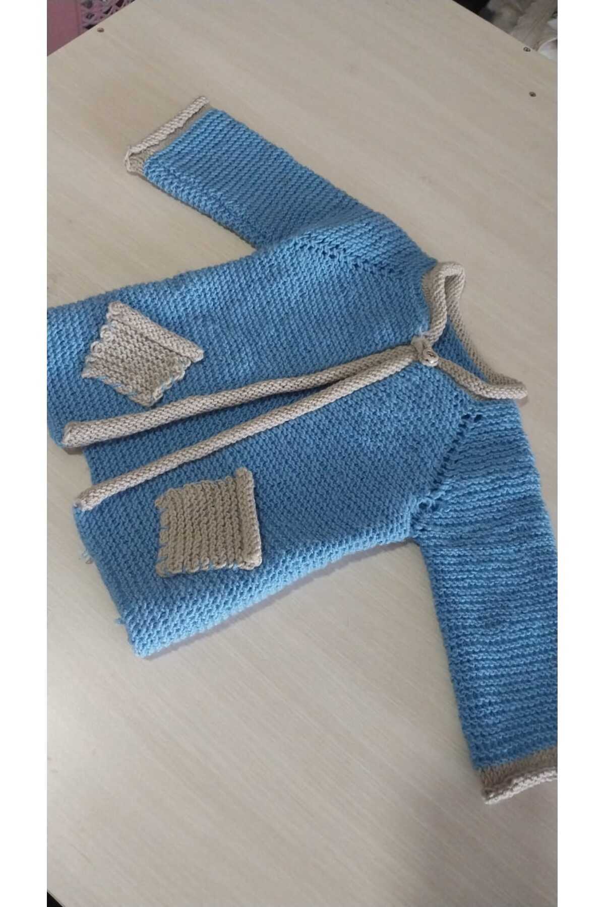 Papatyam El Örgüsü Şiş İşi Bebek Hırkası El İşi Bebek Çocuk Örgü Hırka// fotoğrafı 2 (önizleme)