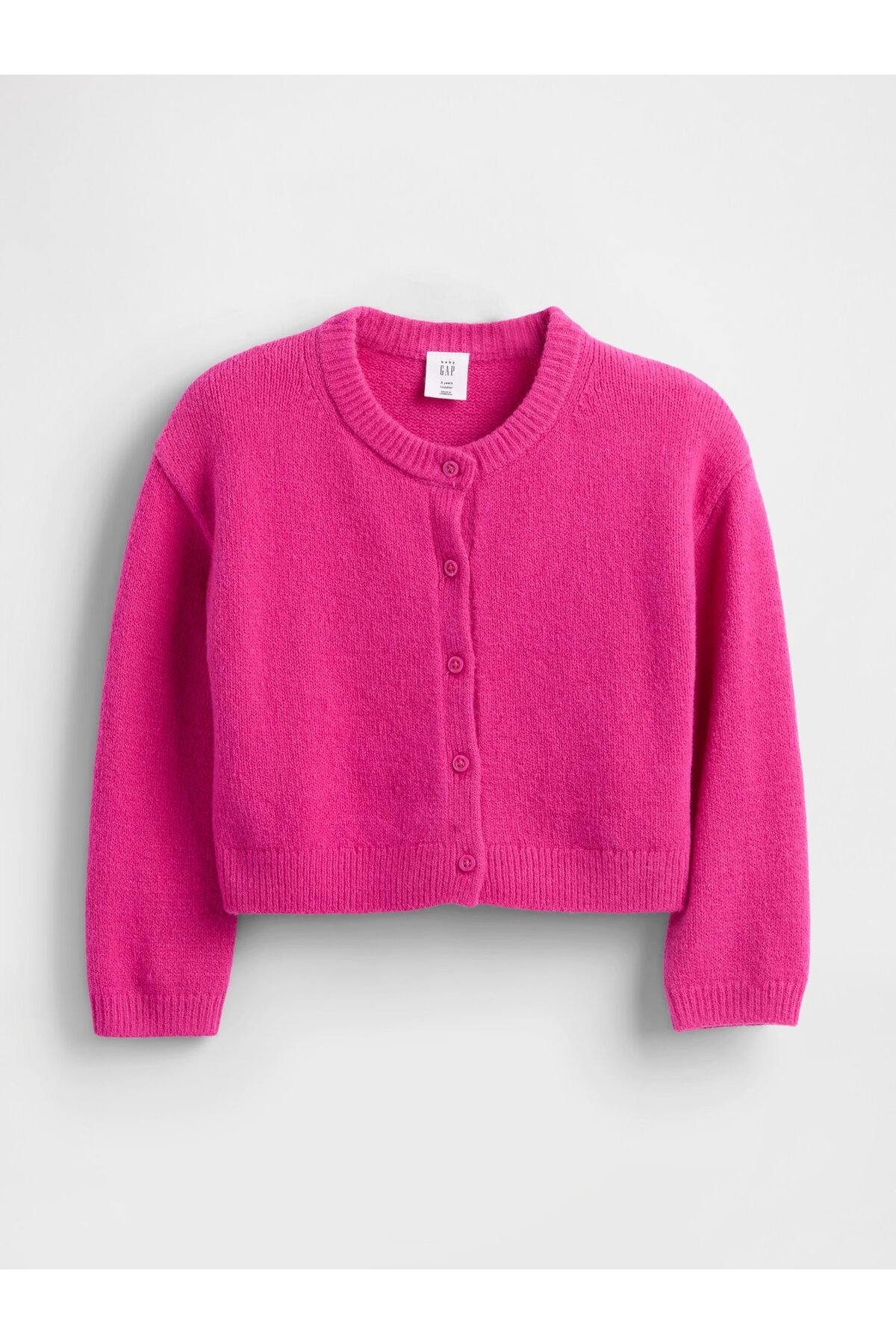 GAP Kız Bebek Pembe CashSoft Hırka fotoğrafı 4 (önizleme)